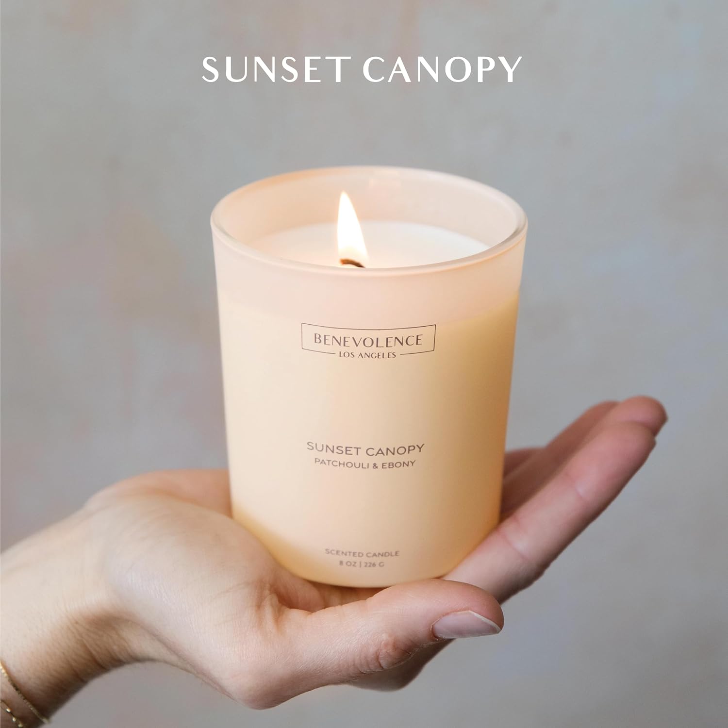 Benevolence LA Patchouli Ebony Scented Candle 8oz 45-Hour Burn