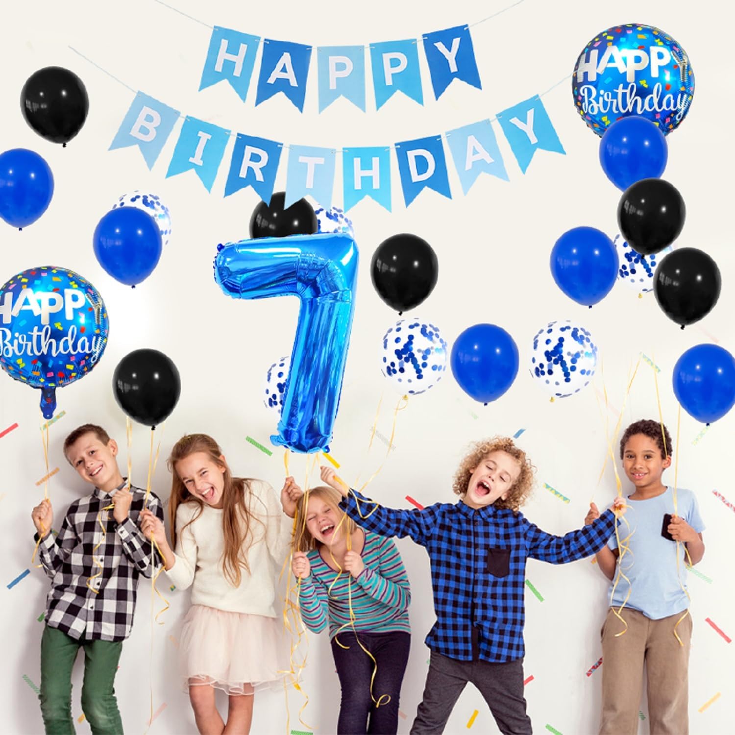 ISTOVO 7th Birthday Balloon Decorations for Kids
