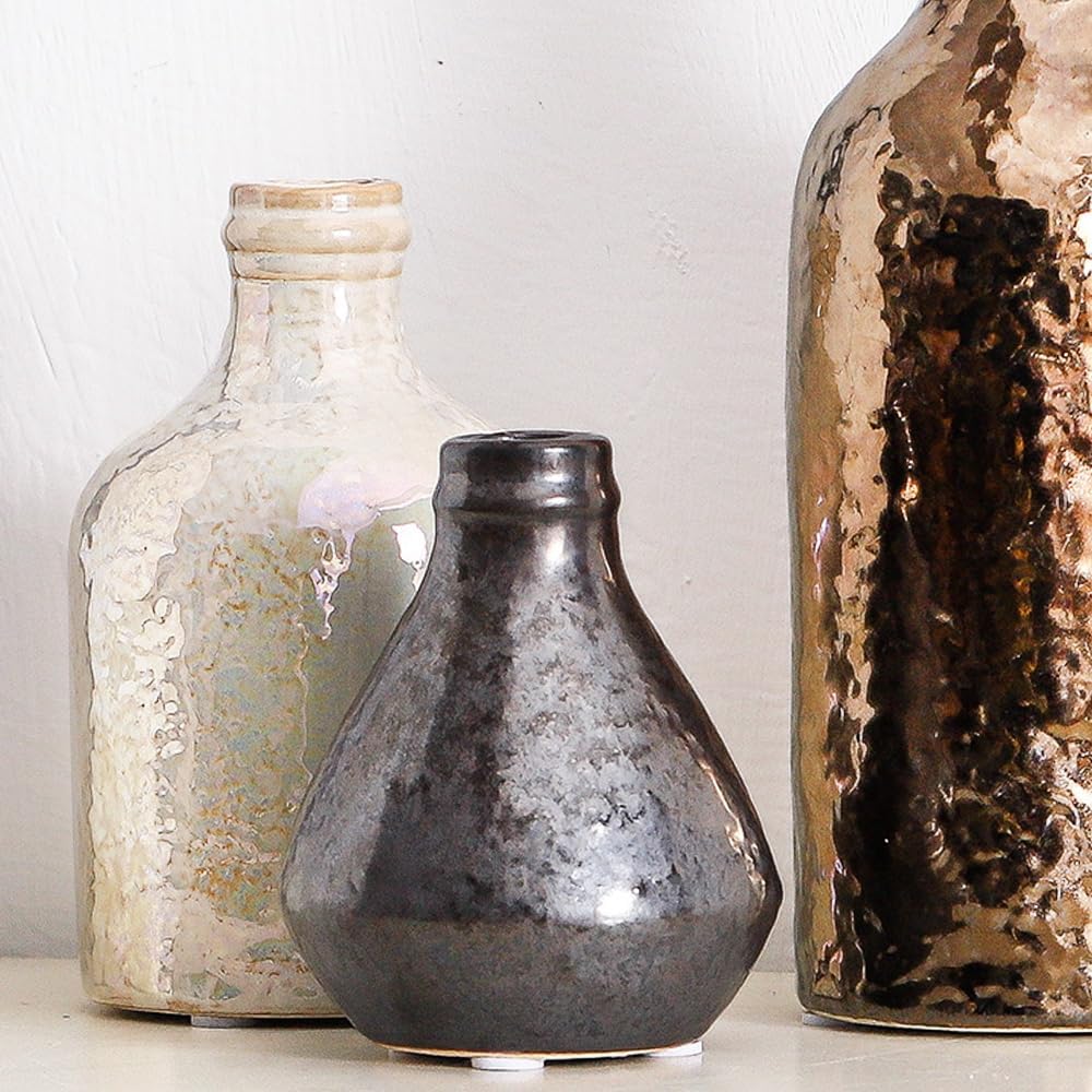 Ceramic Vase Set of 3 Boho Modern Decorative Vases