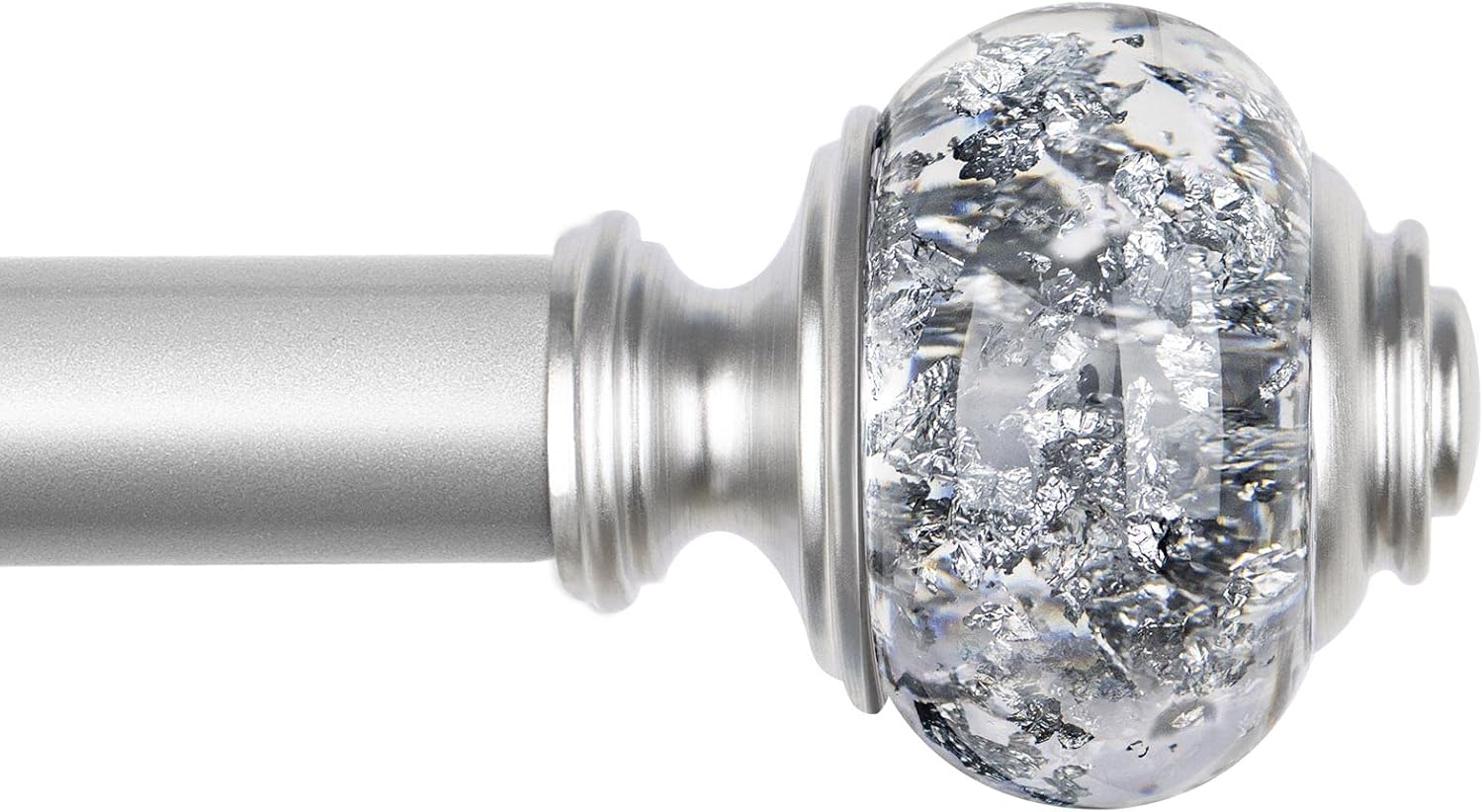 USFOOK 1 Inch Telescoping Curtain Rods 72-144 Inches
