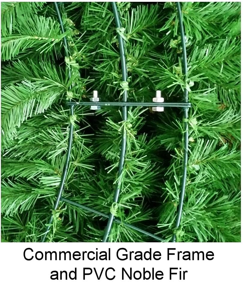 6 Foot Artificial Christmas Wreath with Large Red Bow