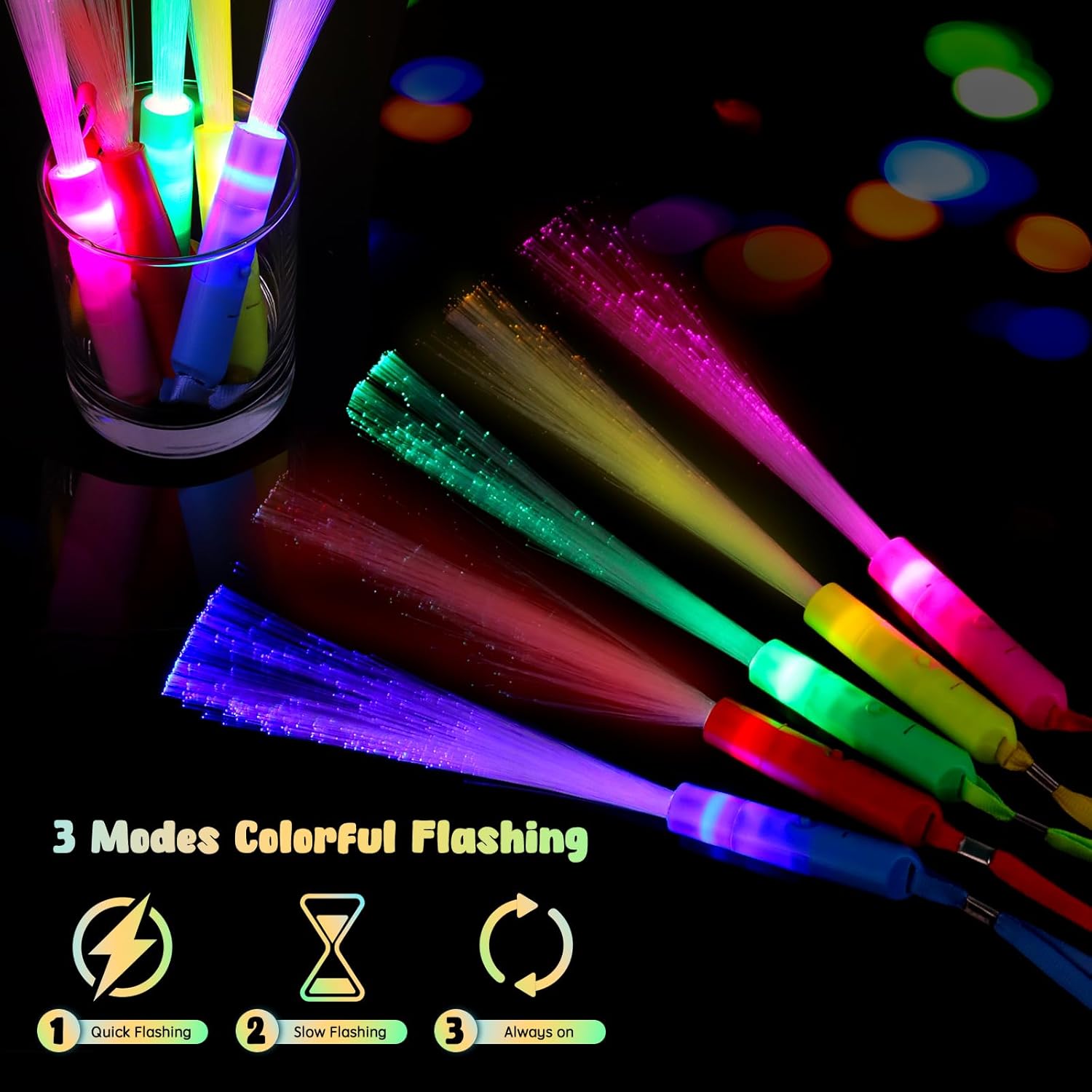 30PCS LED Glow Sticks Party Decorations