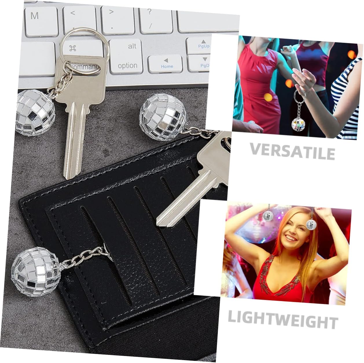 Disco Ball Keychain Party Favors Retro Decor