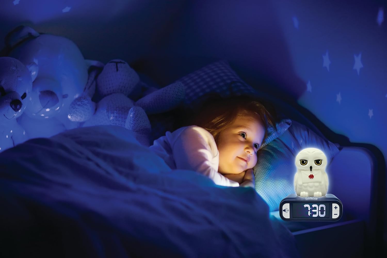 LEXiBOOK Hedwig Nightlight Alarm Clock