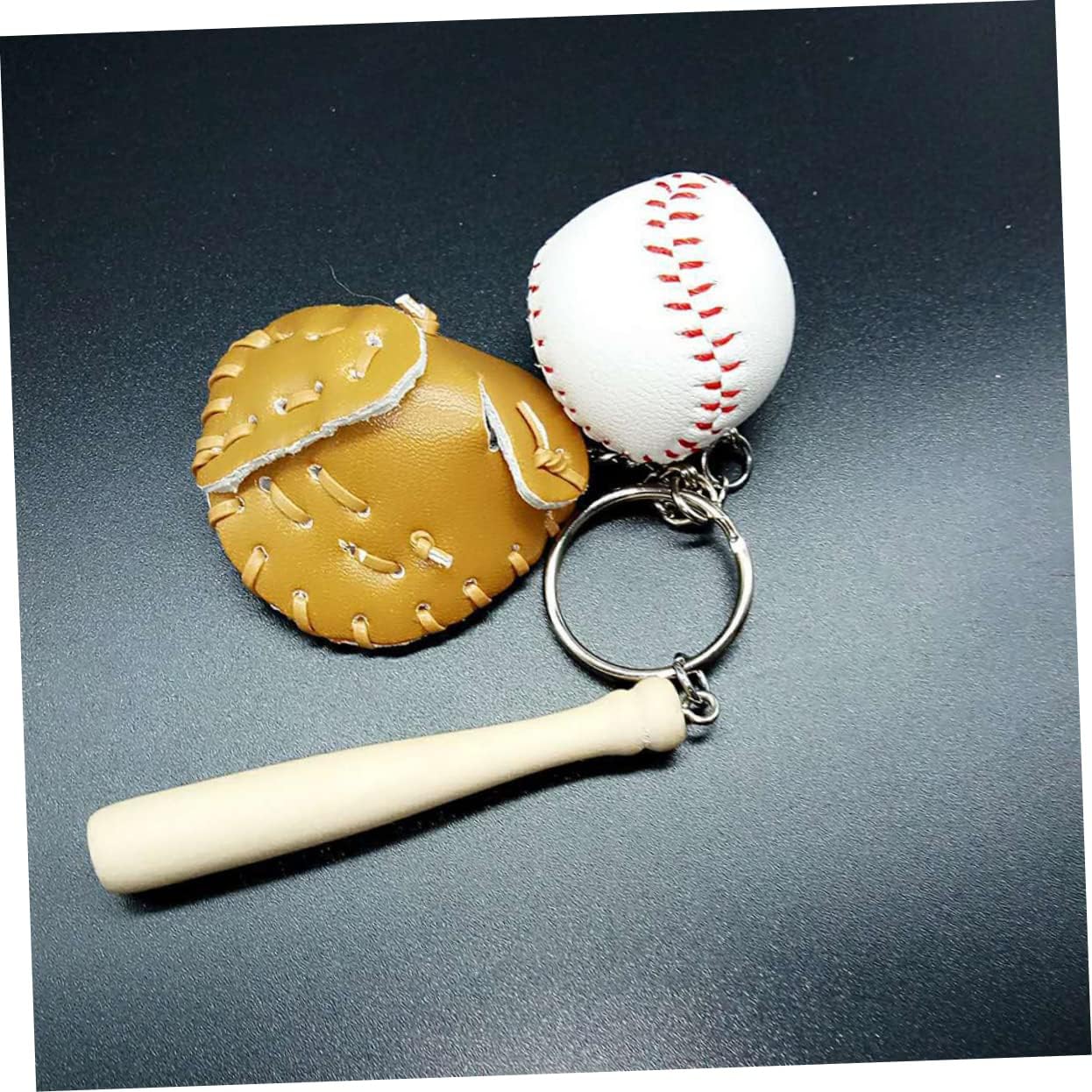 HANABASS Baseball Theme Keyring Pack 4 Pcs