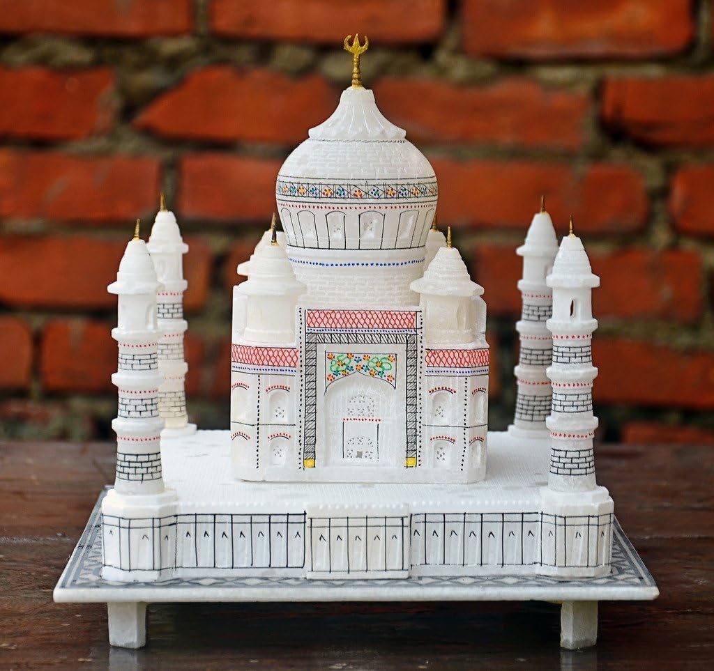 StonKraft 9 Inch Taj Mahal Marble Replica Model