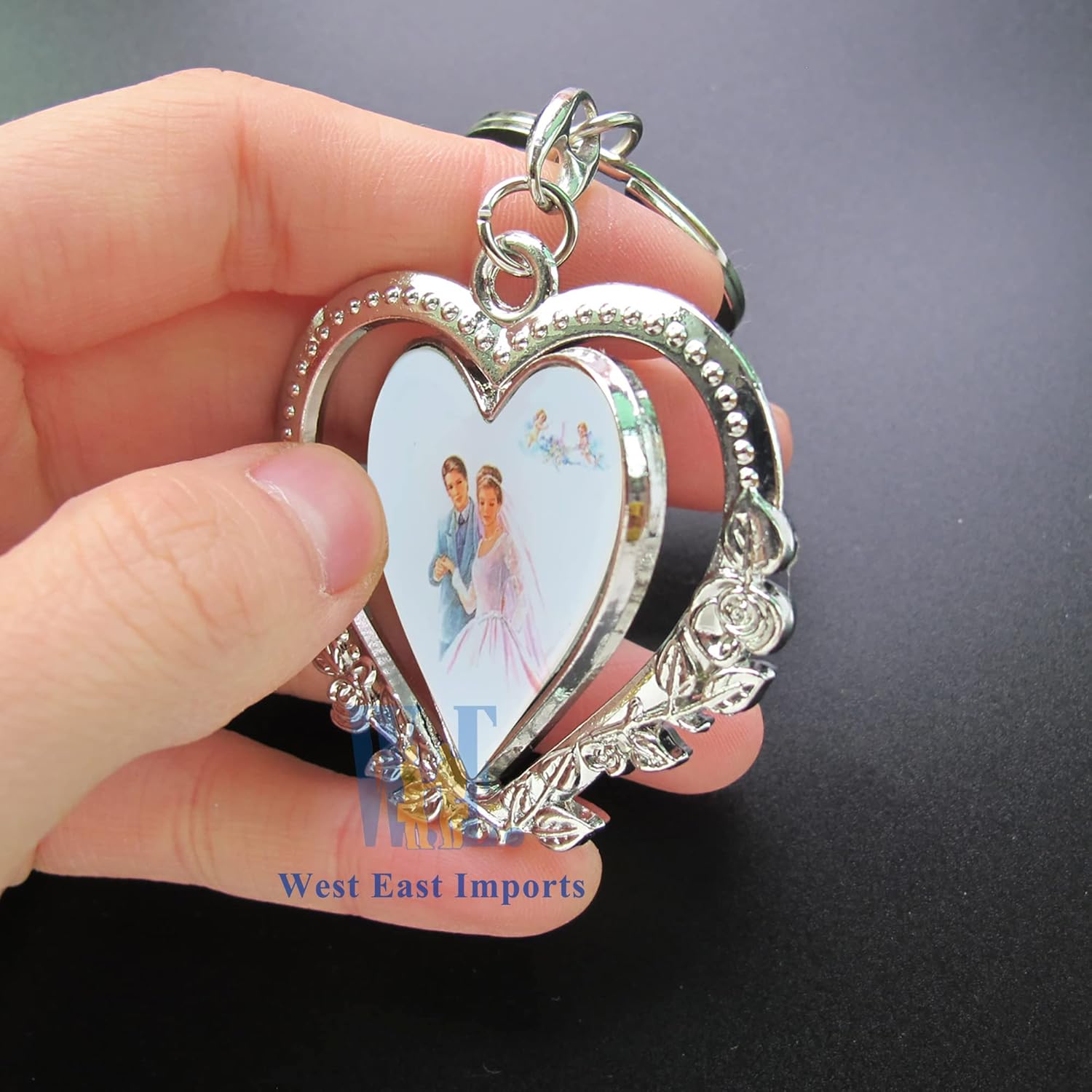 Naisian Personalized Wedding Keychain Favor Set