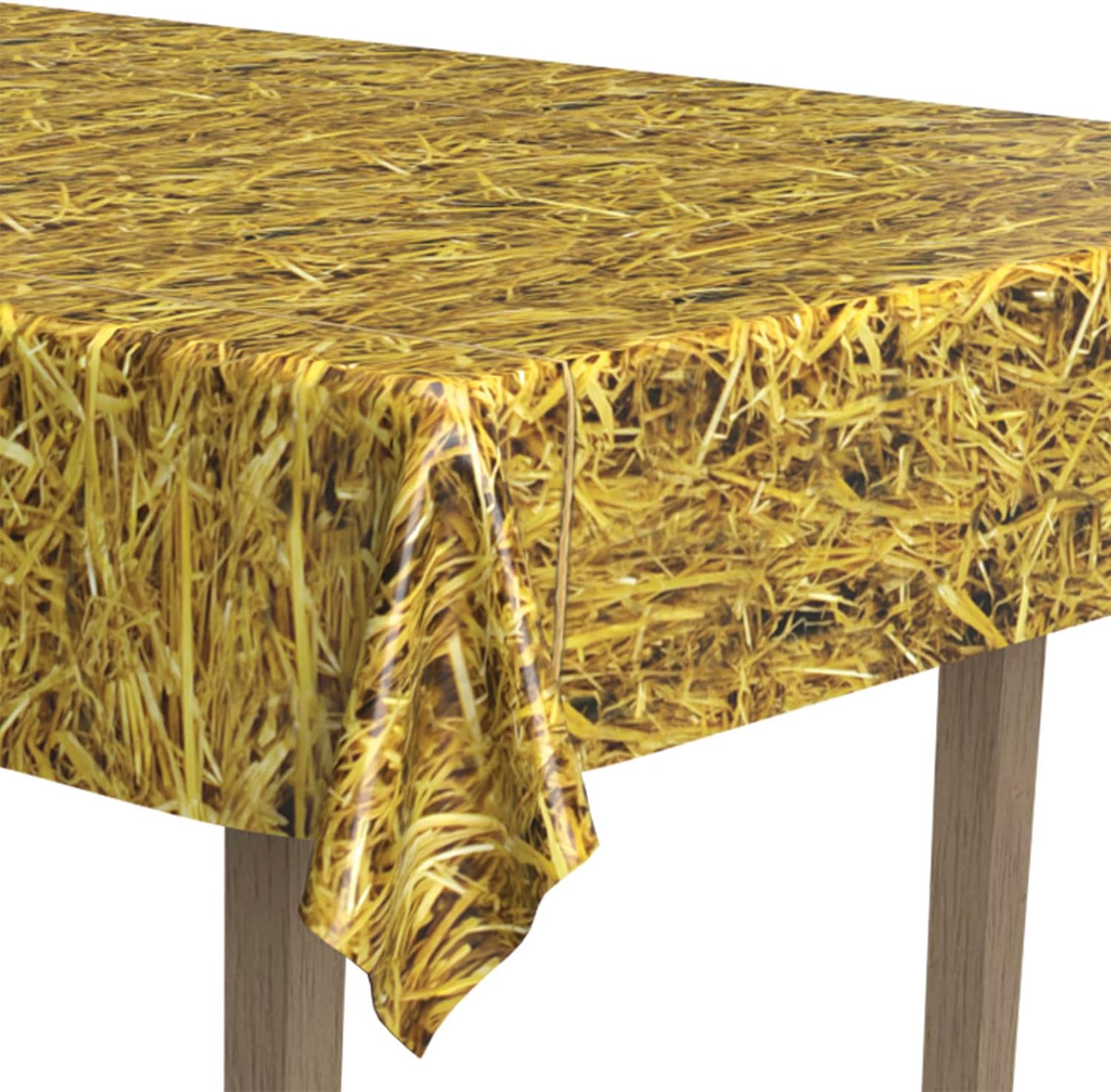 Beistle Straw Tablecover for Farm or Fall Parties