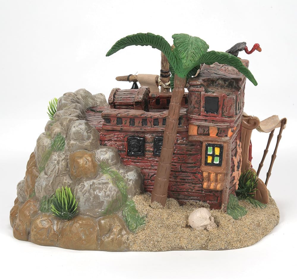 Department 56 Halloween Pirate Haven Lit Building 63 Inch