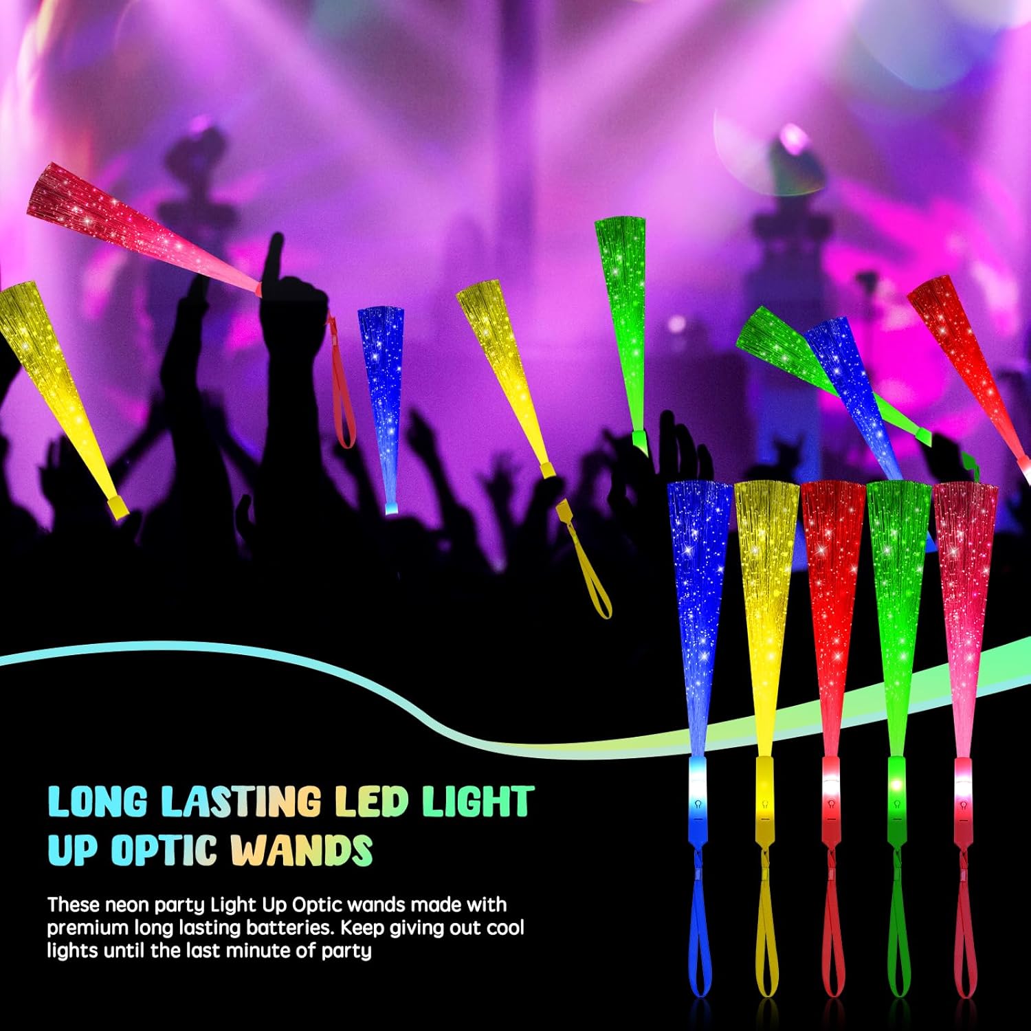 30PCS LED Glow Sticks Party Decorations