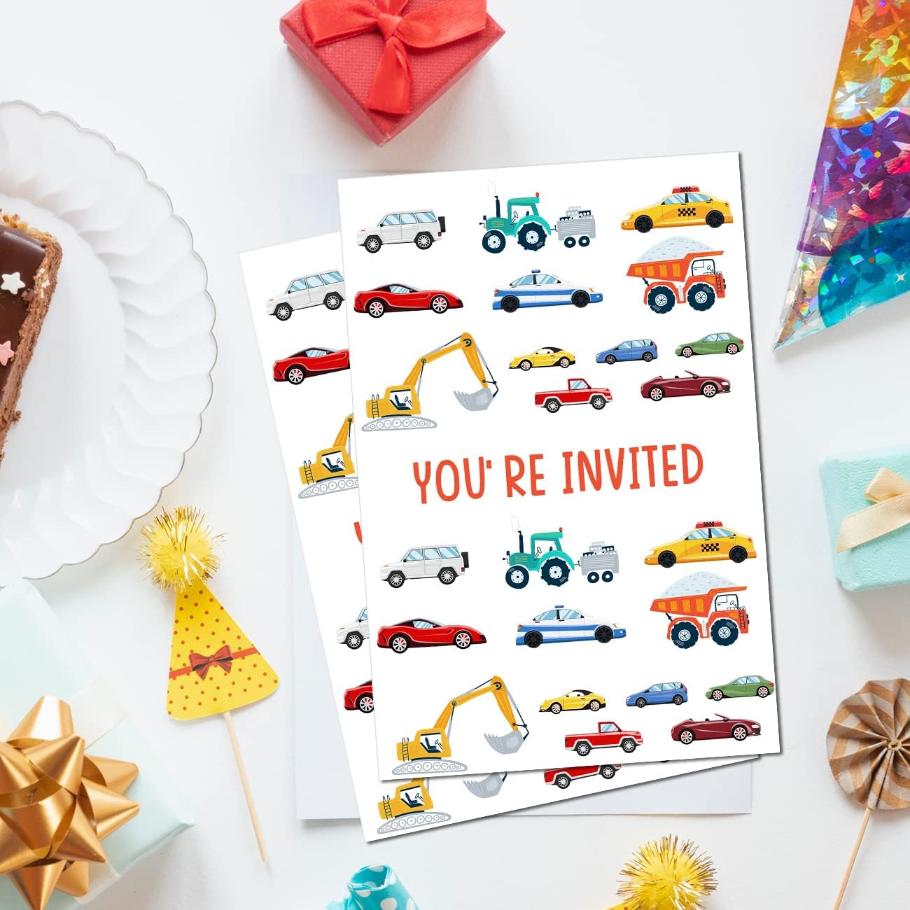 Soiceu Birthday Invitations with Envelopes Set of 20