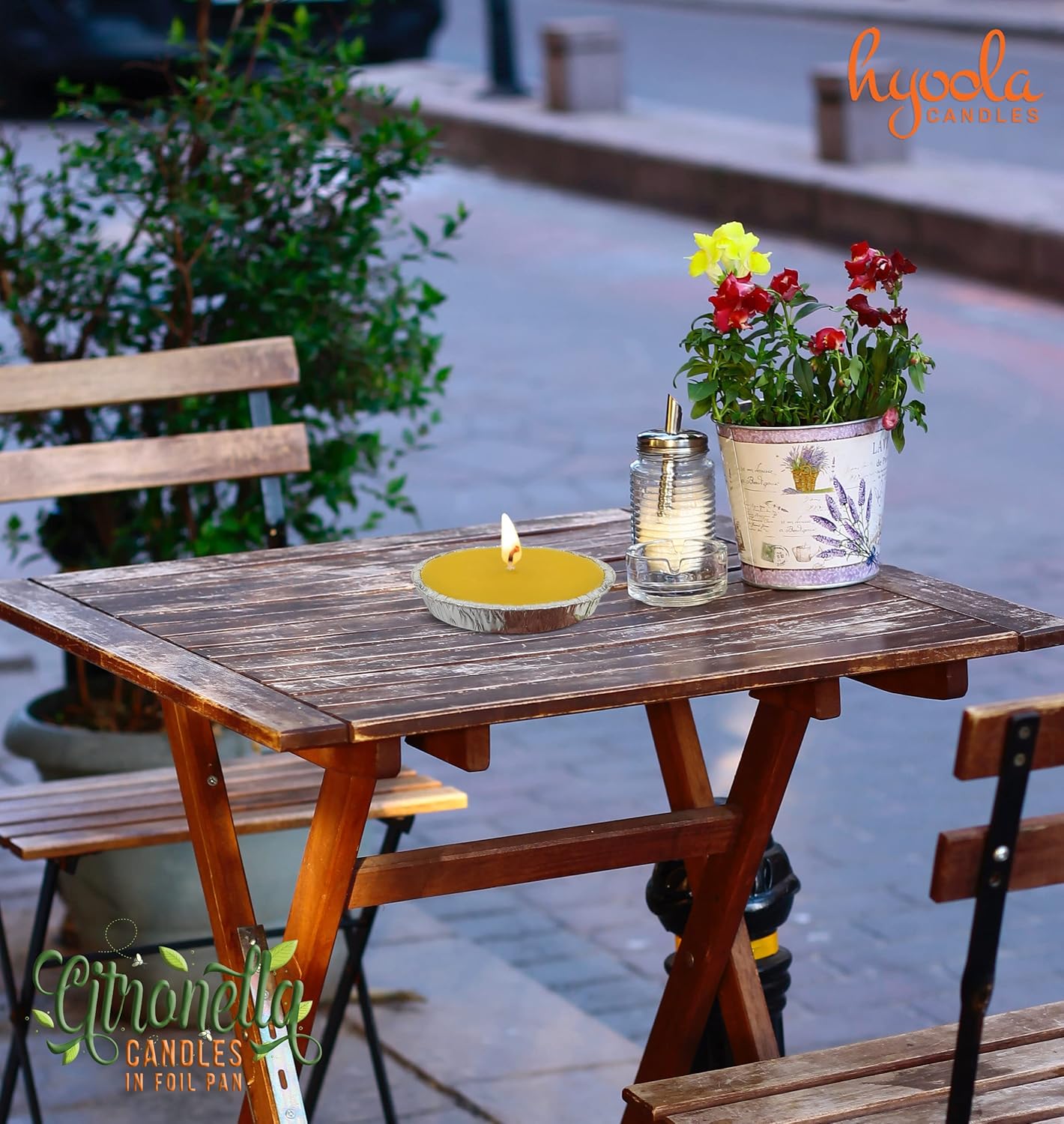 Hyoola Citronella Candles 3 Pack Outdoor Indoor