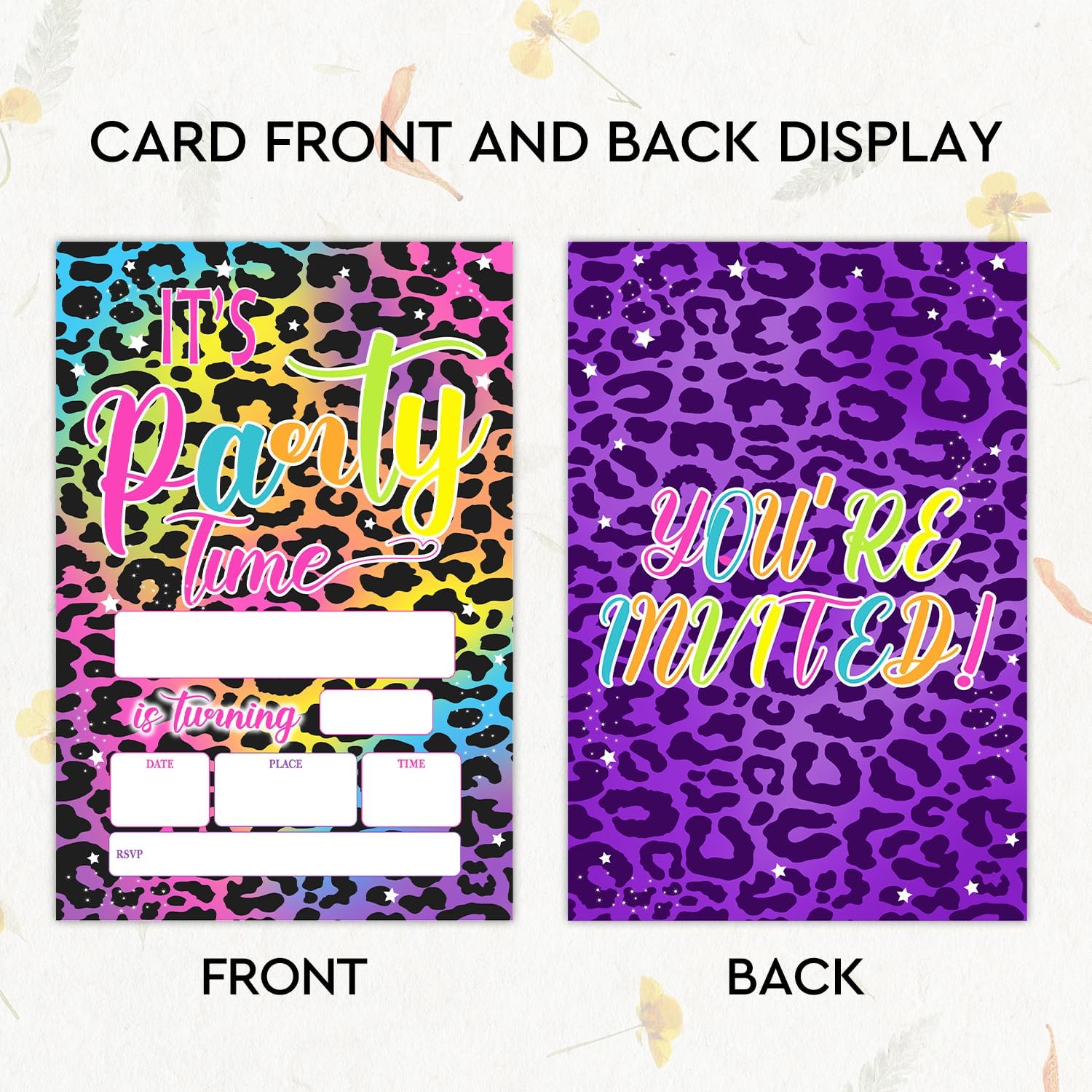 Its Party Time Birthday Invitations with Envelopes