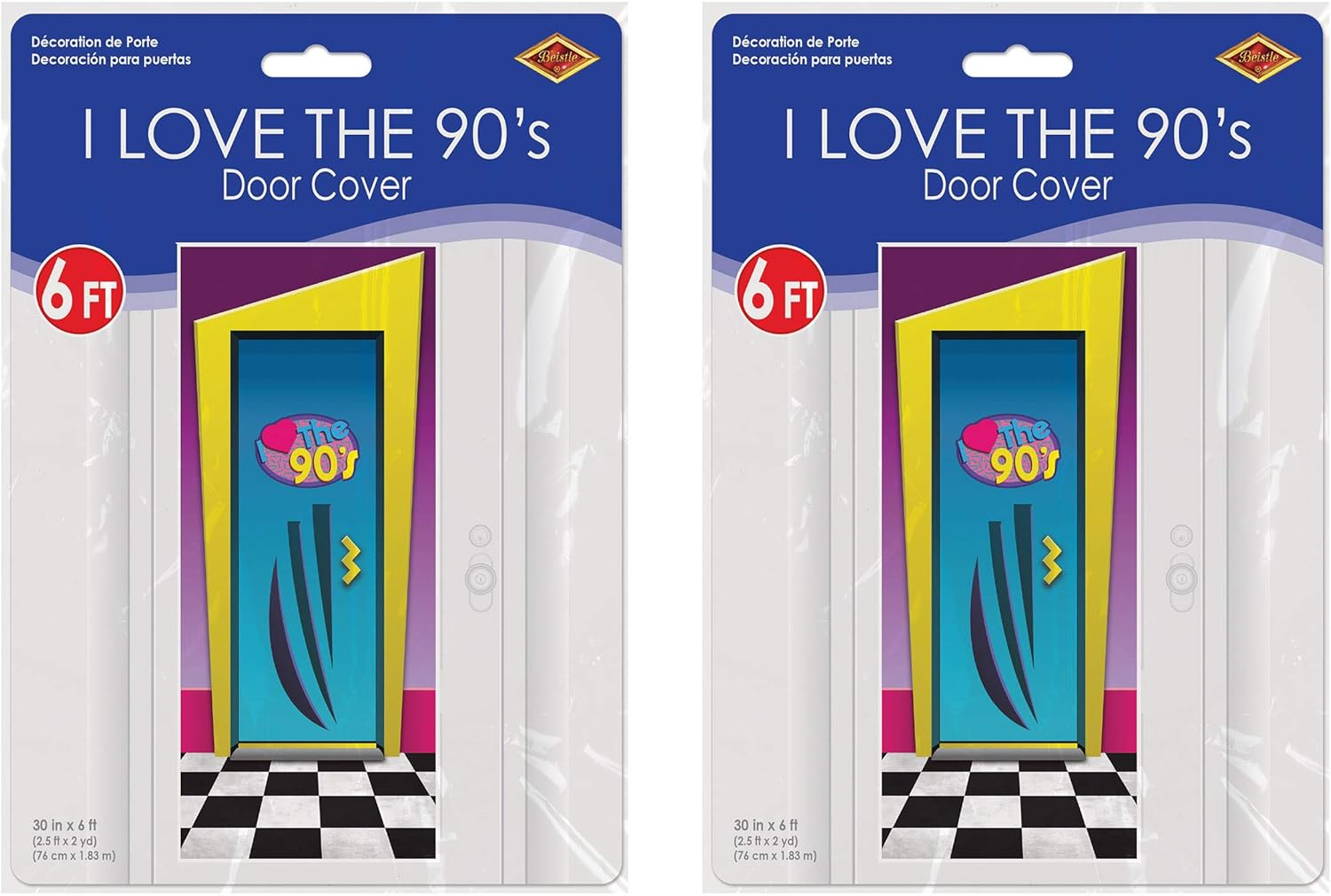 I Love The 90s Door Cover Pack of 2