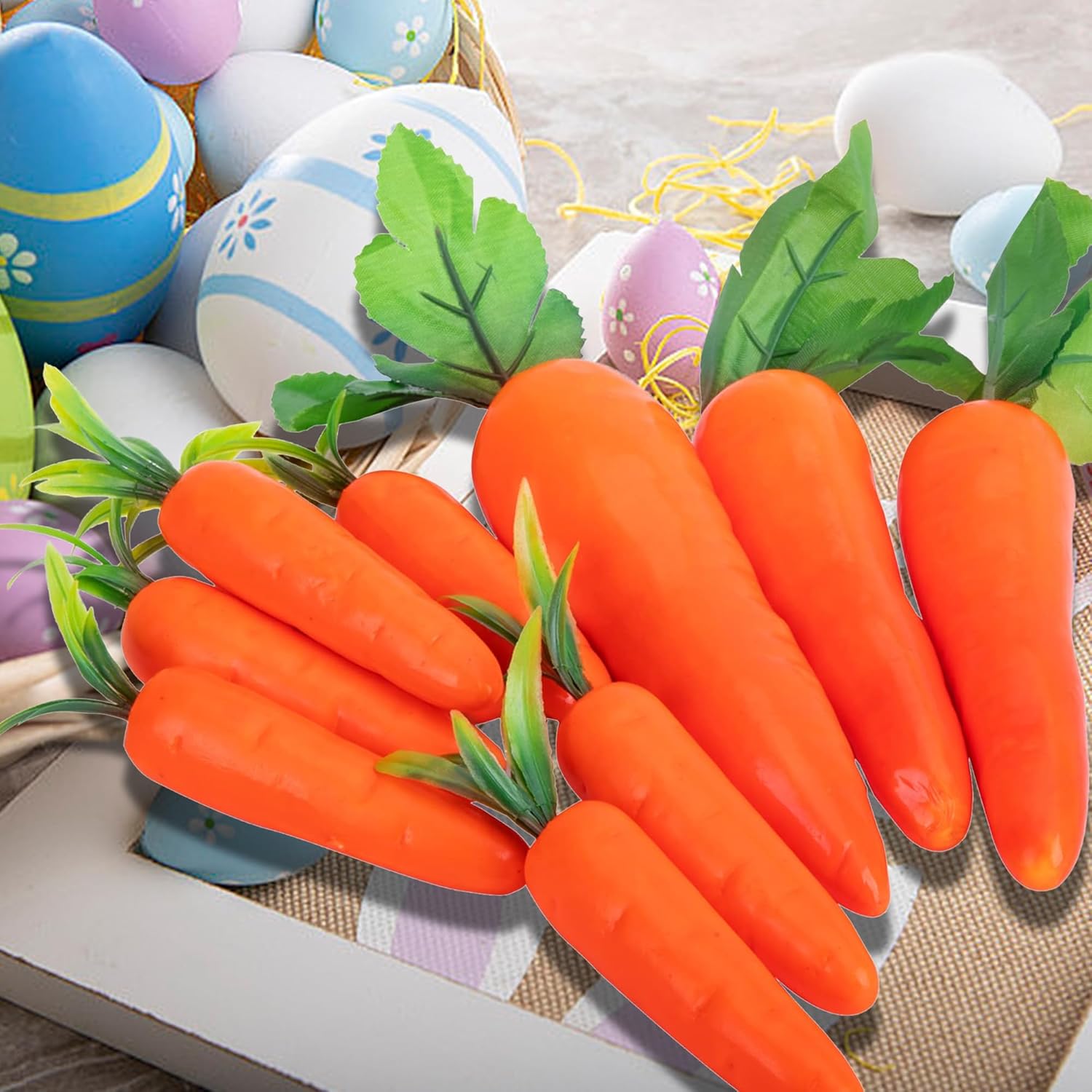 Wehhbtye 10PCS Artificial Carrots for Easter Decor