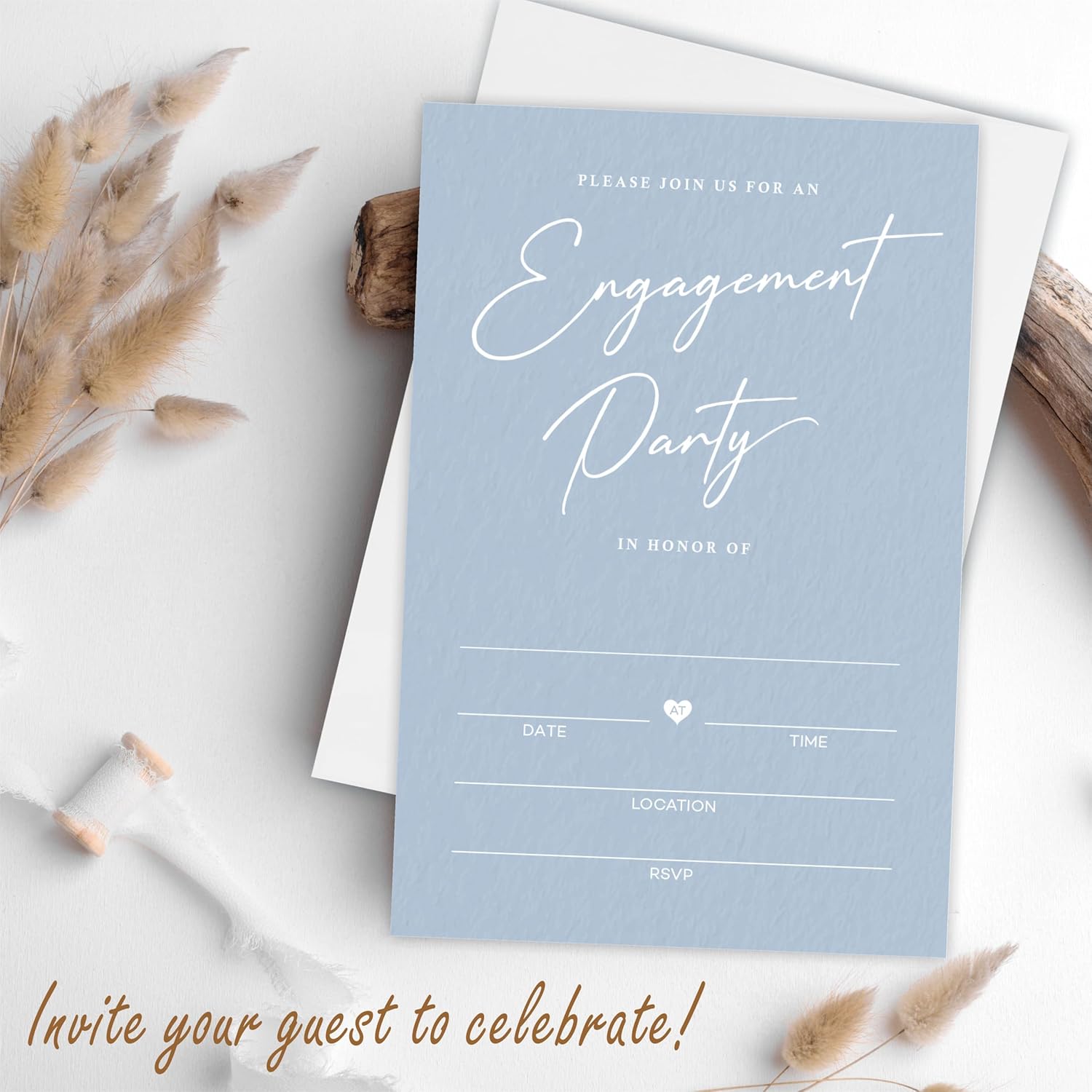 TPYEN 25 Engagement Party Invitations with Envelopes