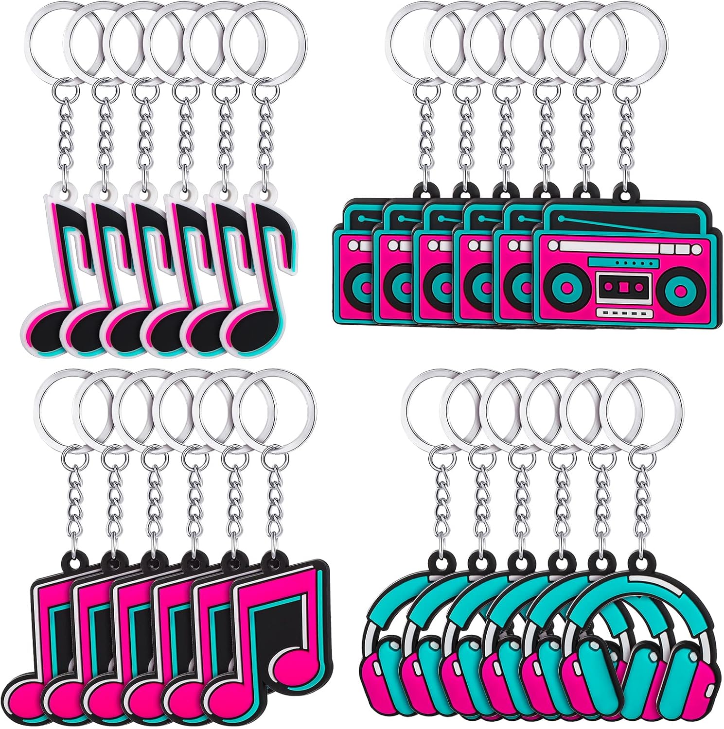 Fumete Music Keychain Back to School Party Favor