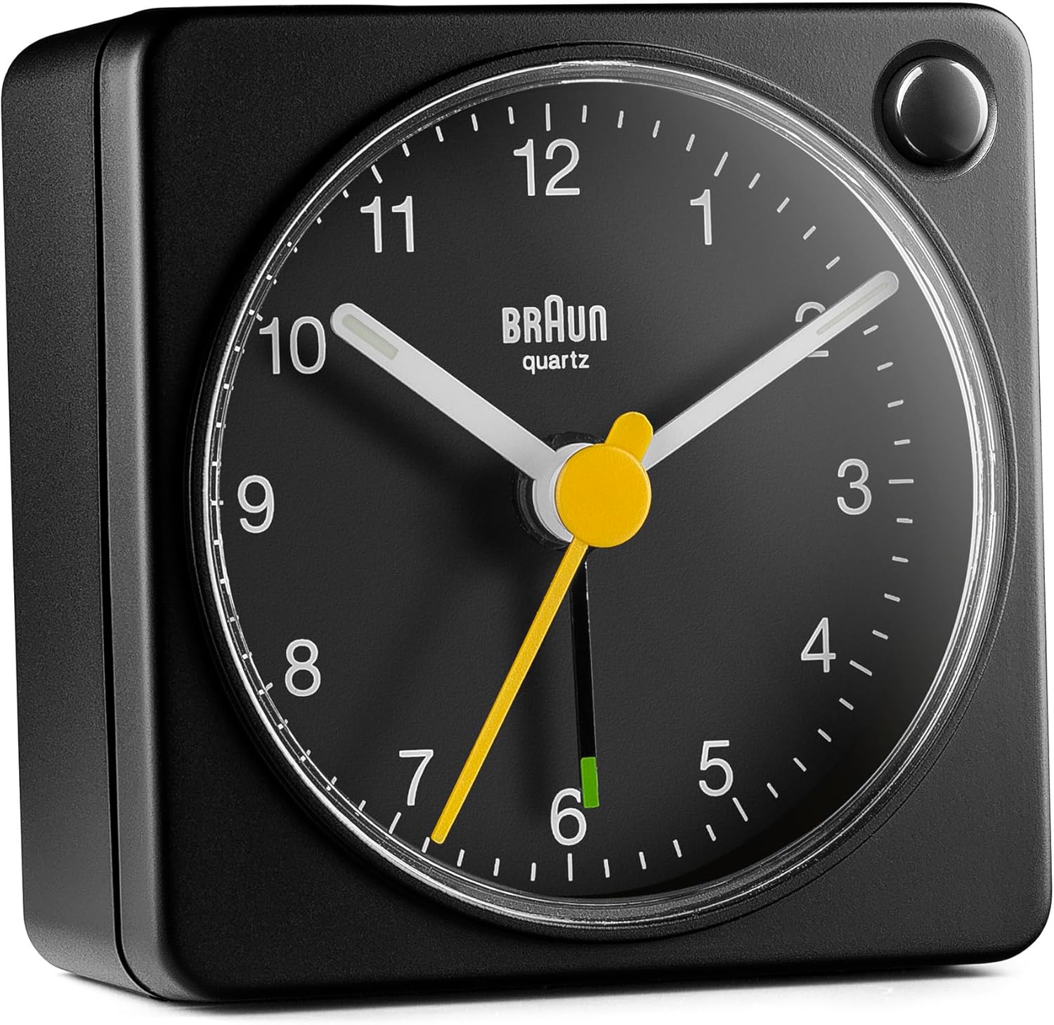 Braun Classic Travel Analogue Alarm Clock with Snooze and Light