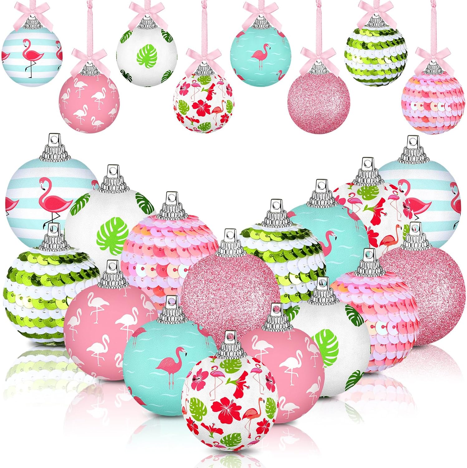 Zeyune 16 Pcs Tropical Hanging Ornaments