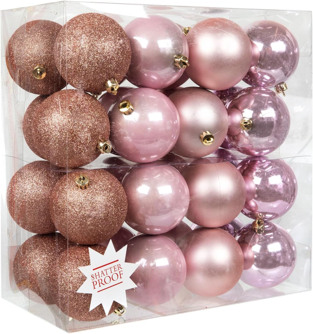 Hobby Lobby Blush Pink Matte Shiny Glitter Ball Ornaments