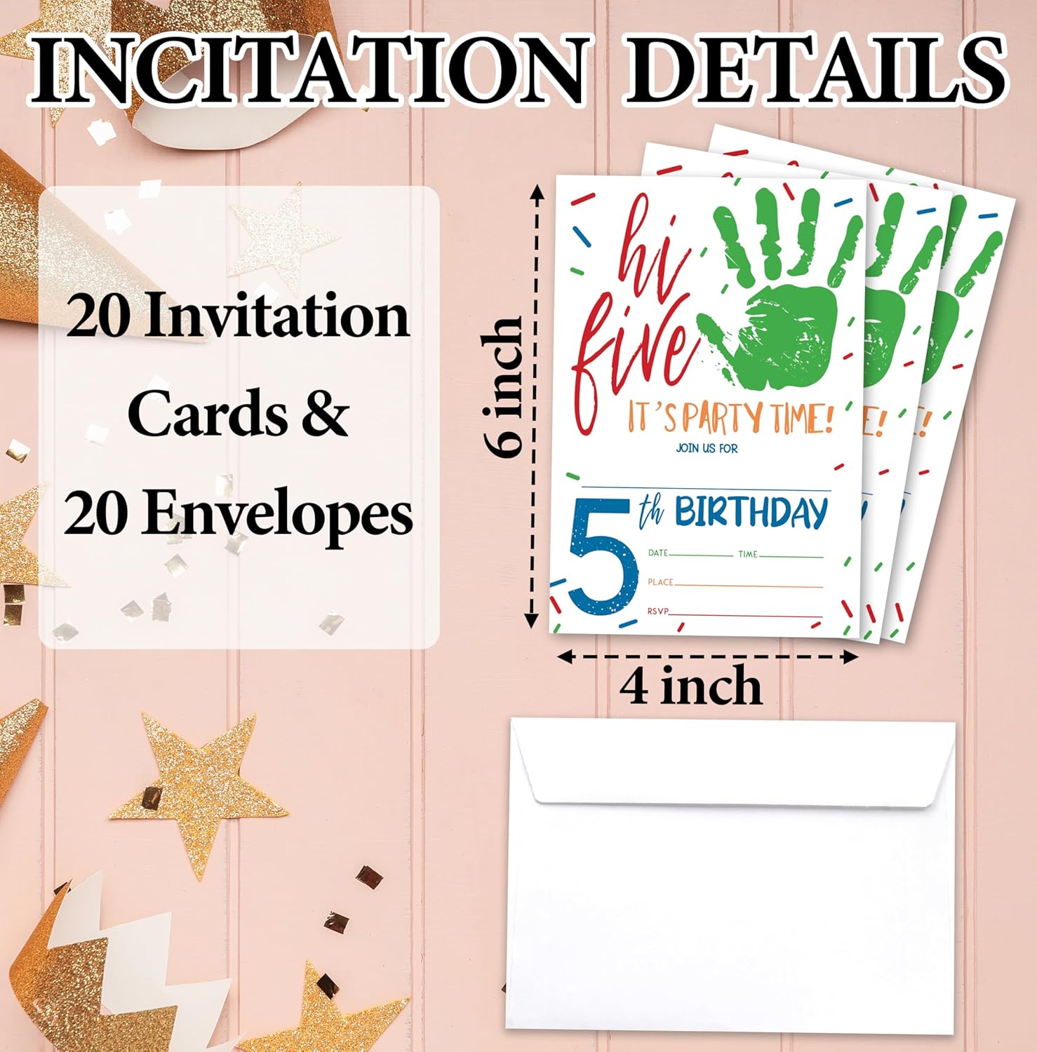 Hi Five Birthday Invitations For Kids - 06