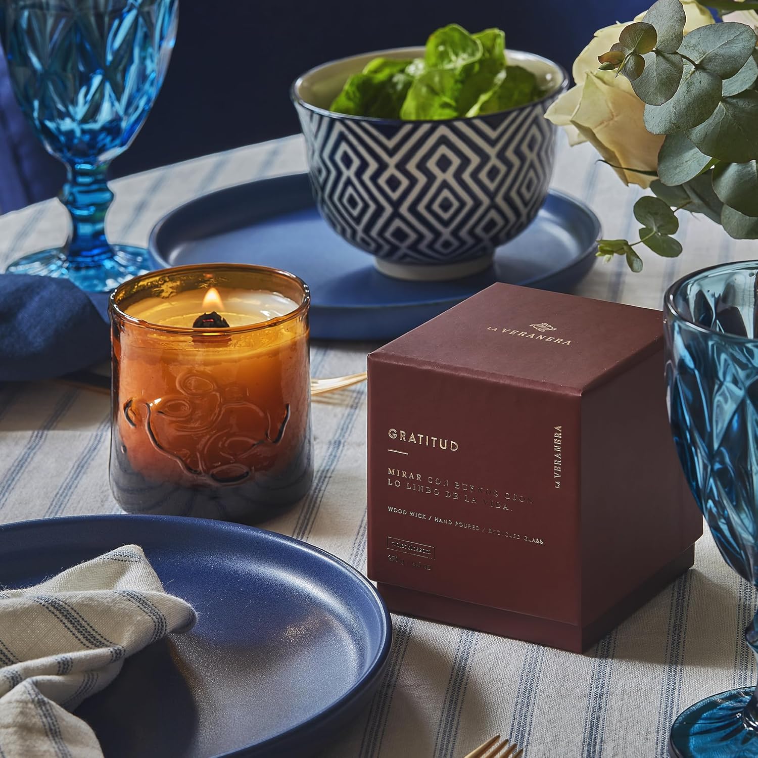 La Veranera Gratitud Candle Violet Blossom