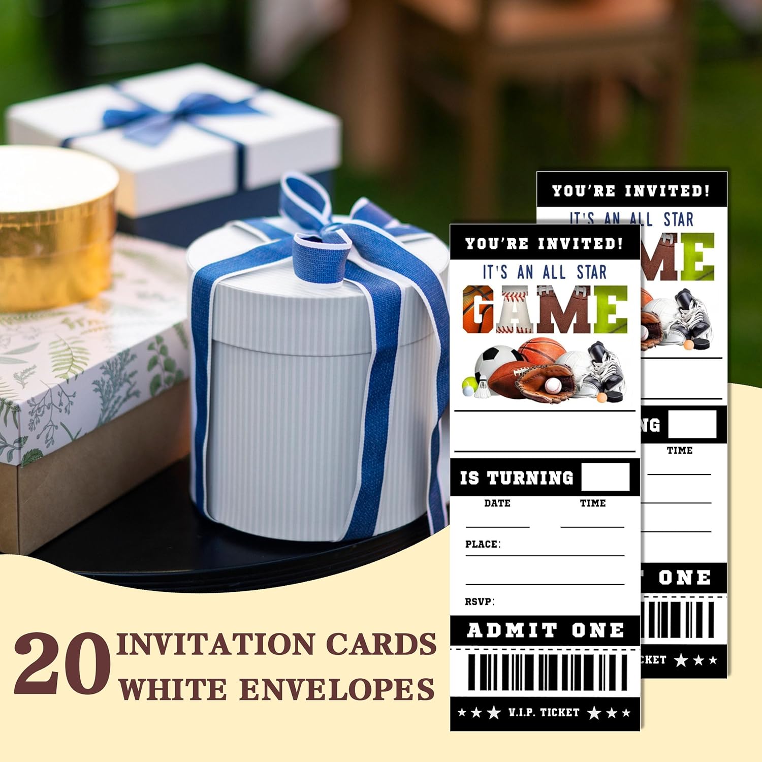 Heiyihe Sports Birthday Cards with Envelopes