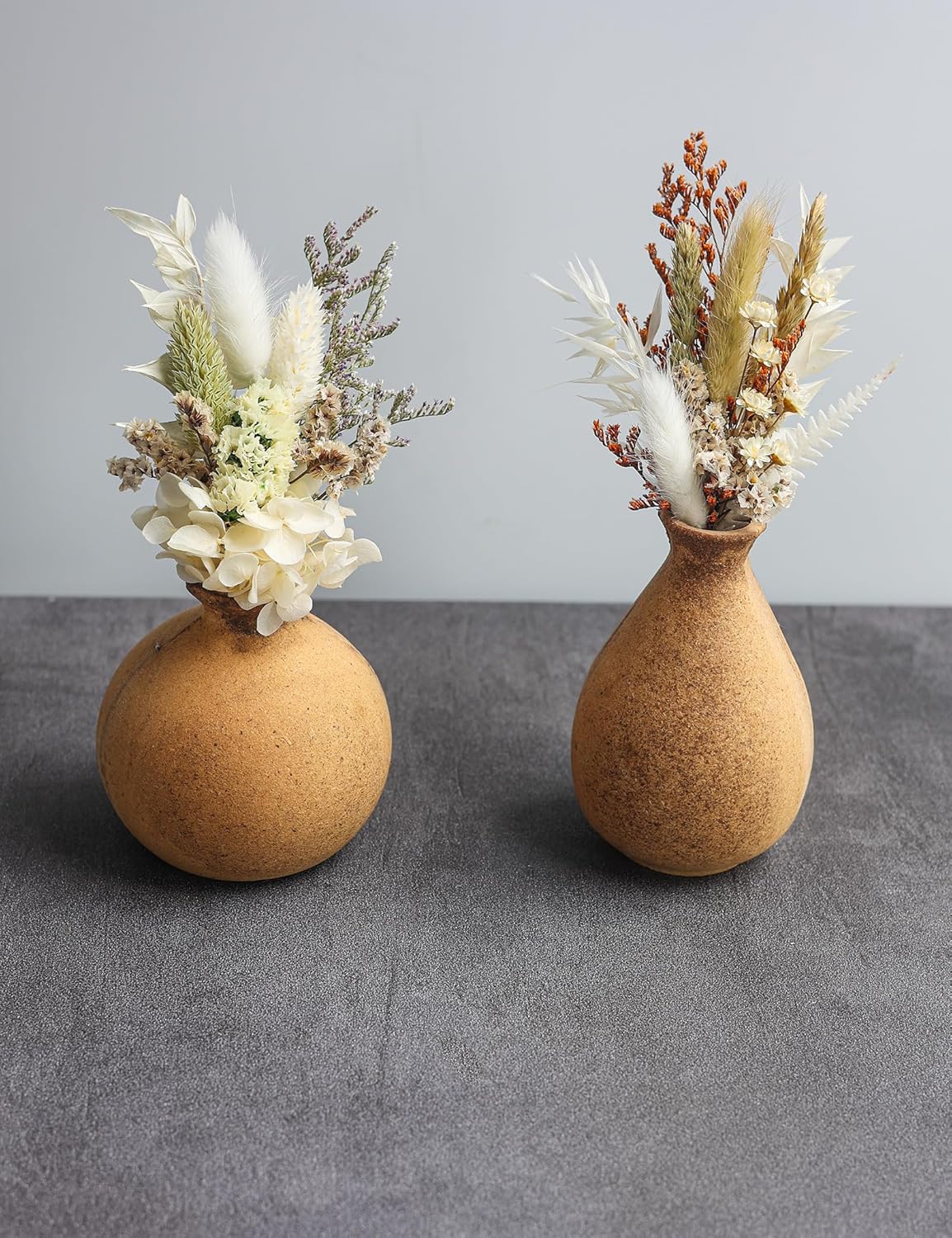 Mini Dried Flower Bouquet Set 6 Pcs White