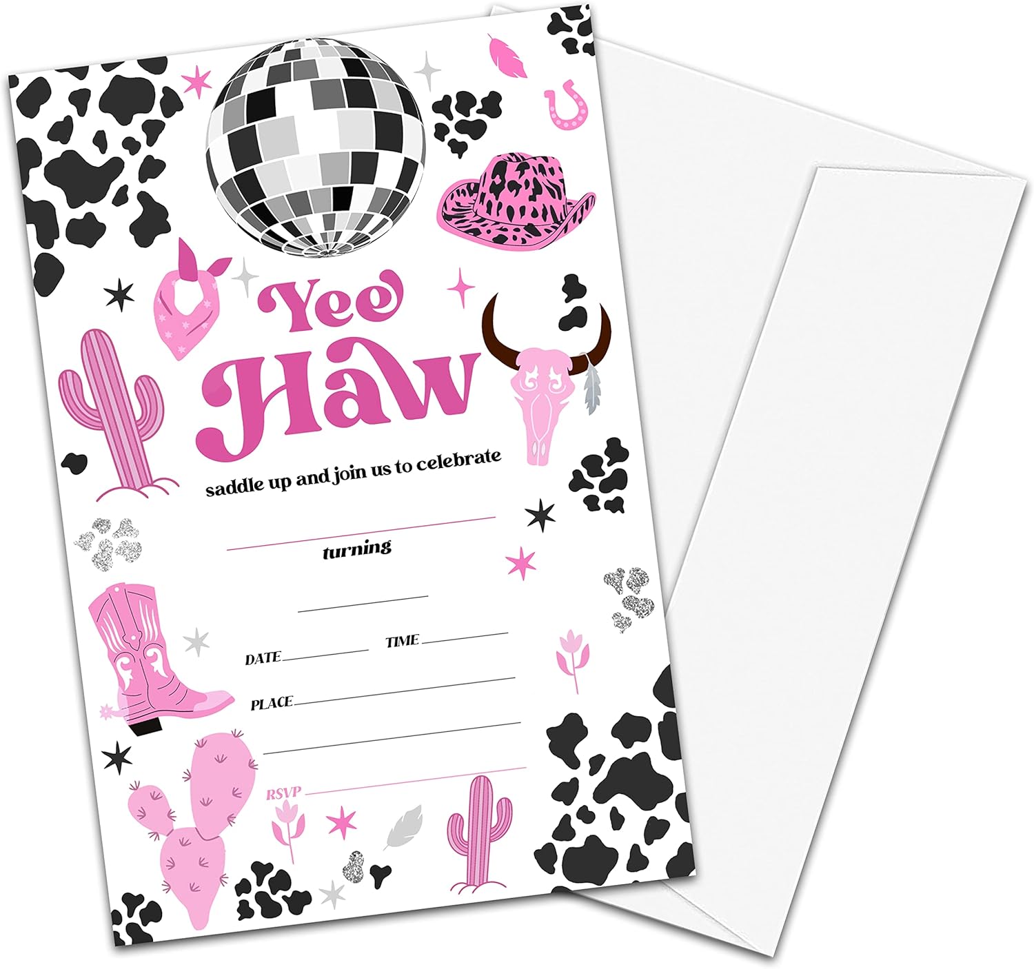 NYCTUG Cowgirl Birthday Party Invitation Cards