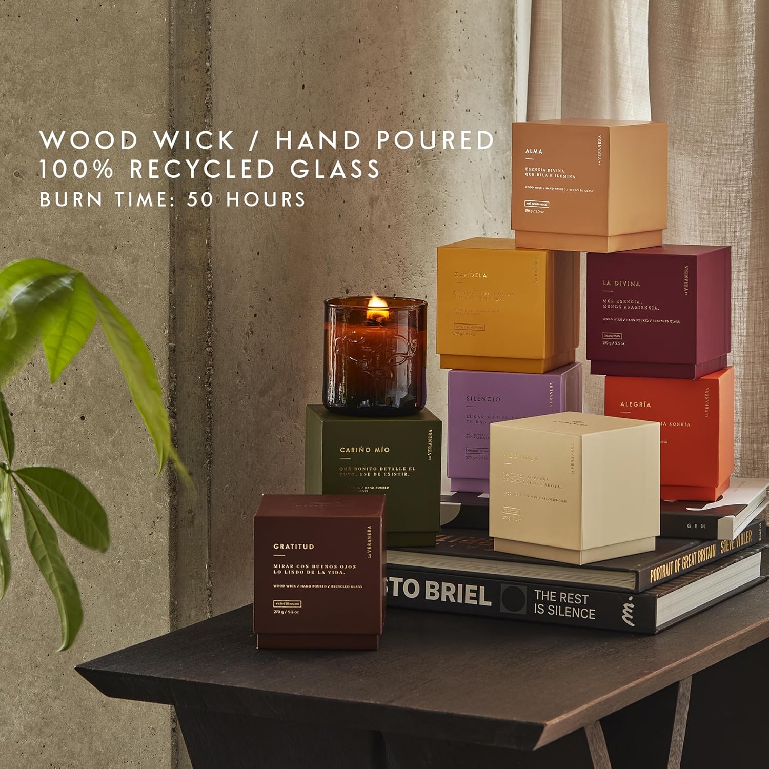 La Veranera Gratitud Candle Violet Blossom