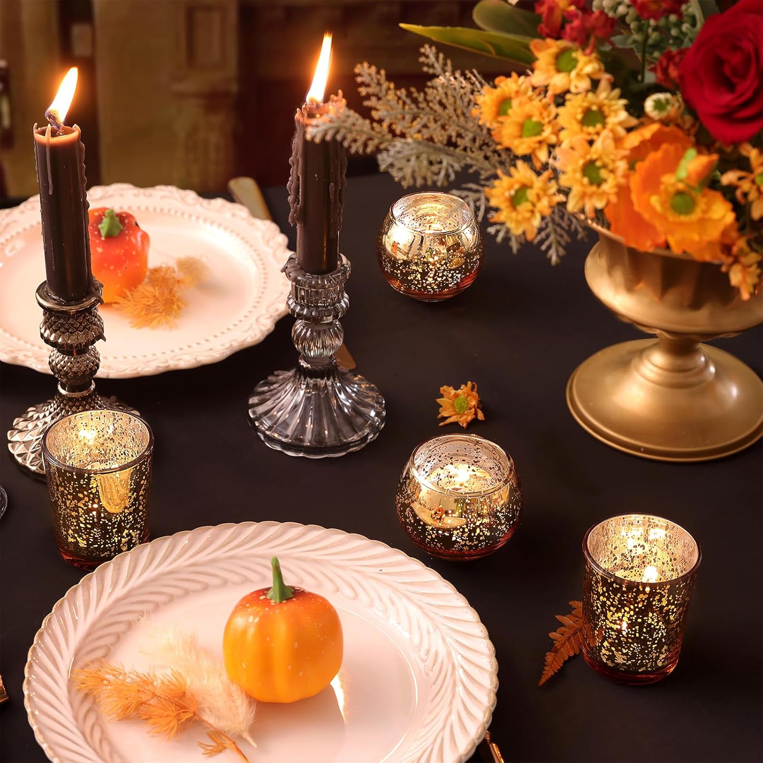Volens Gold Votive Candle Holders 72pcs Set