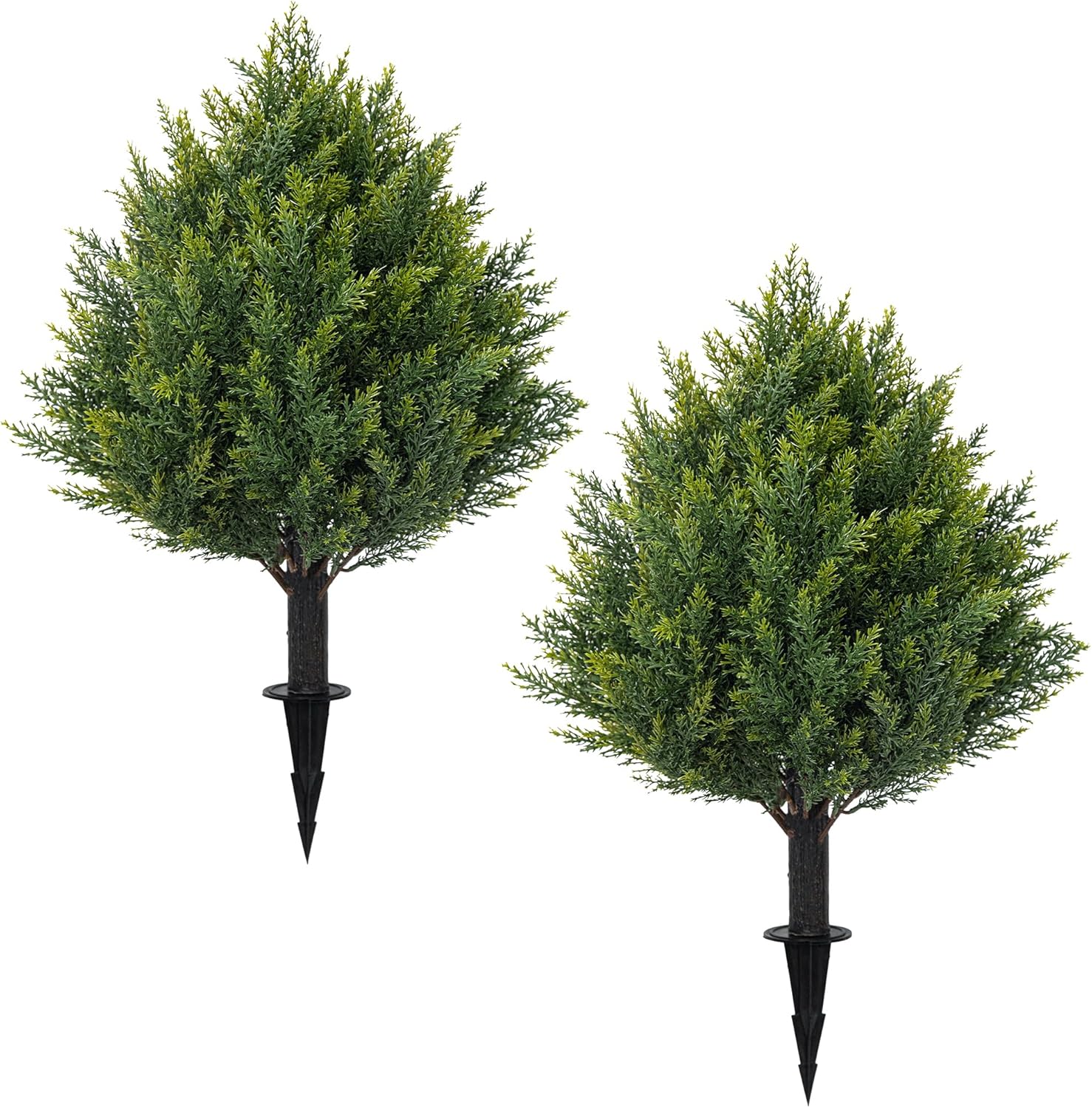 248 Inch Artificial Cedar Topiary Set of 2