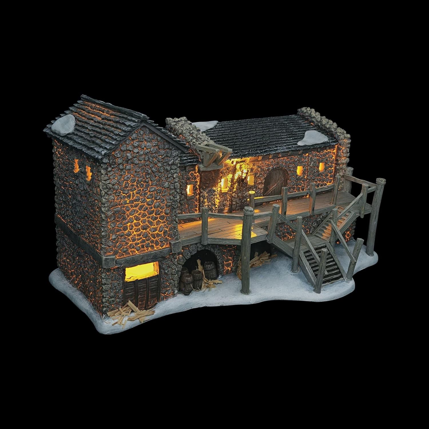 Department 56 Game of Thrones Nights Watch Castle Black Lighted Building