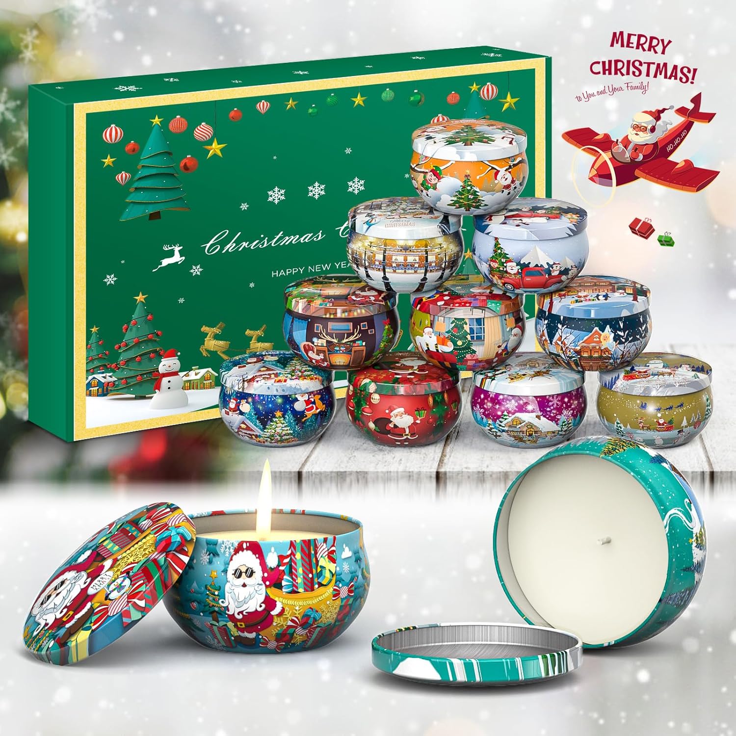 Primevolve Scented Candles 12 Pack Travel Tins