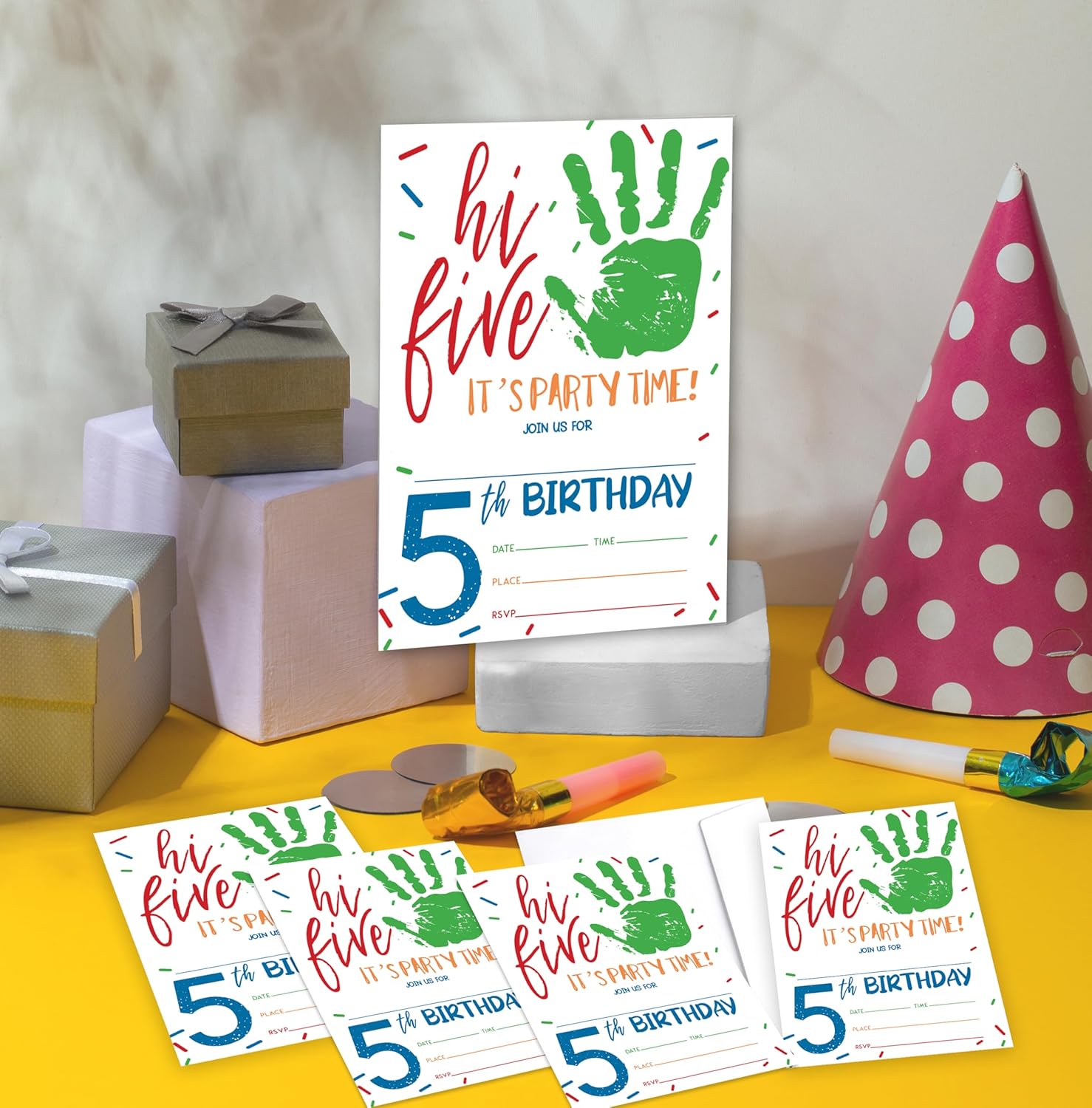 Hi Five Birthday Invitations For Kids - 06