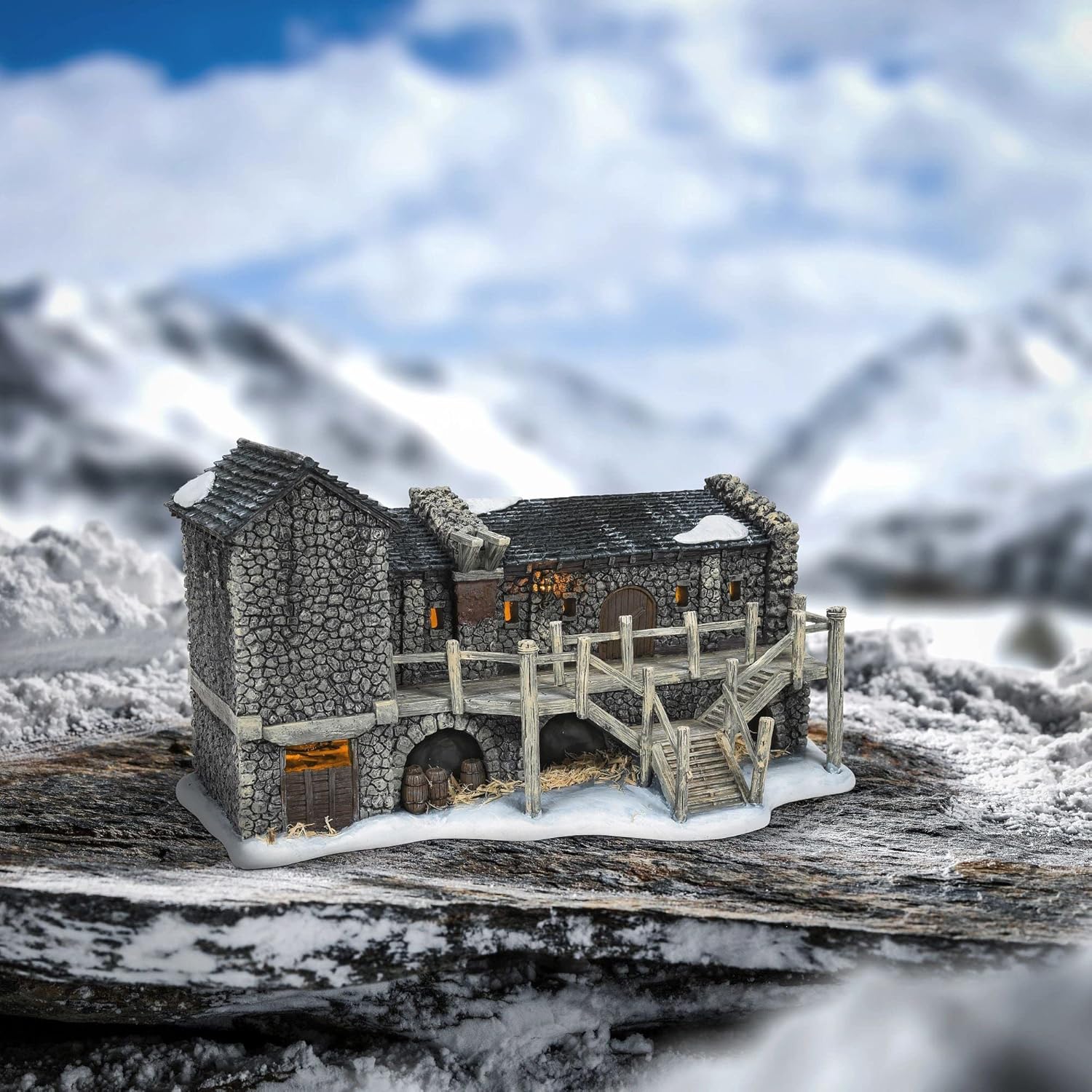 Department 56 Game of Thrones Nights Watch Castle Black Lighted Building