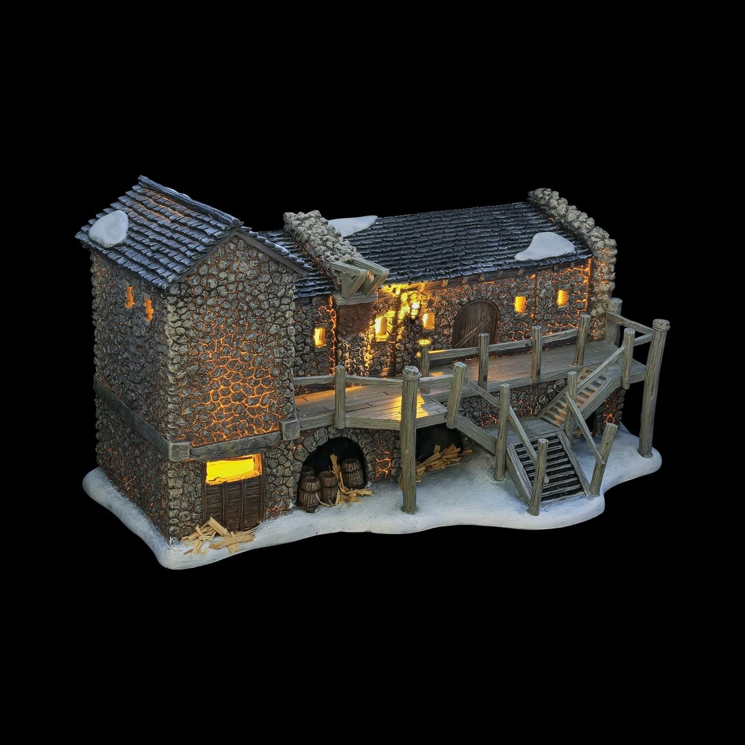 Department 56 Game of Thrones Nights Watch Castle Black Lighted Building