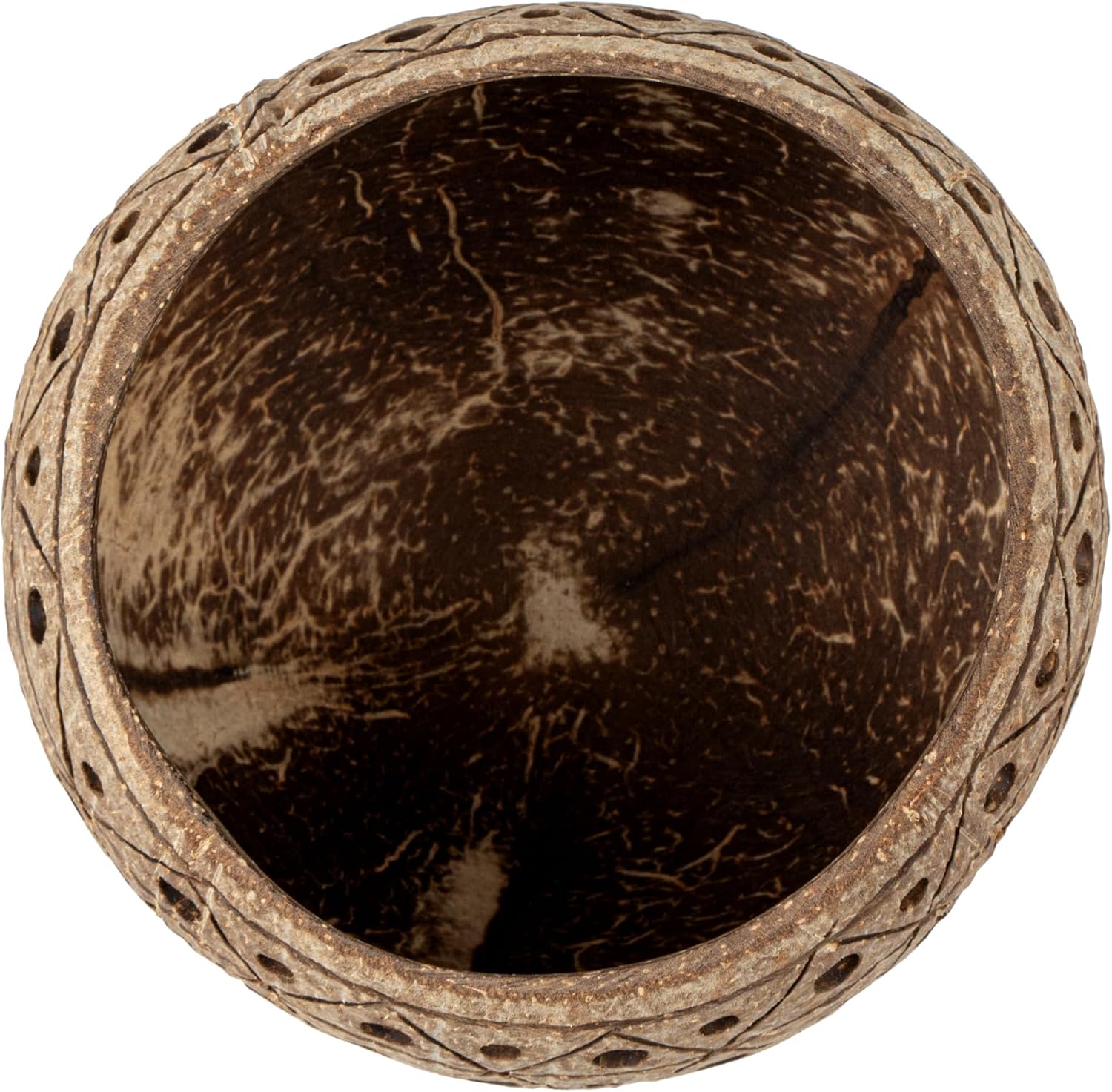Restaurantware Coco Casa Coconut Shell Candle Holders 4x33 Inch Handcrafted Tan Bowls