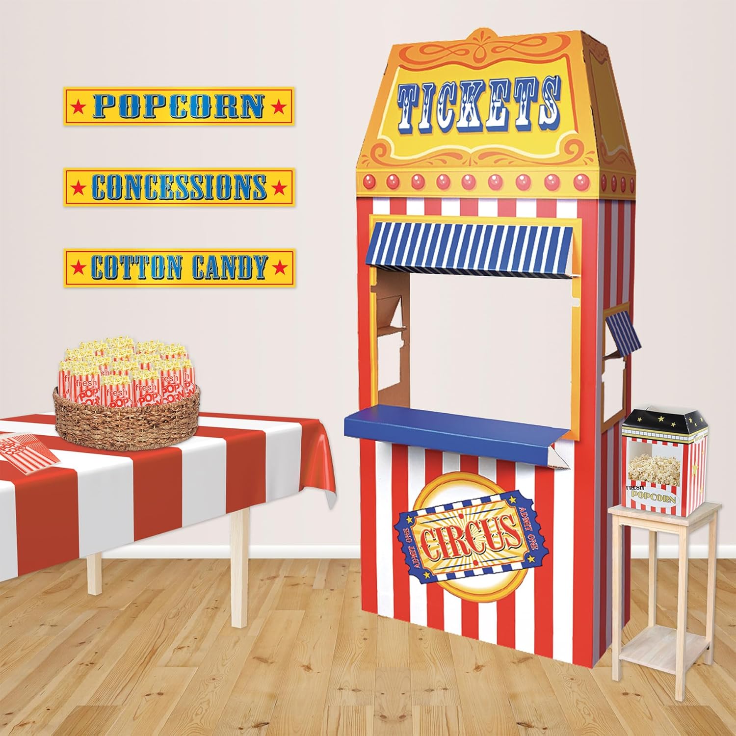 Beistle 3D Circus Ticket Booth Photo Prop for Parties