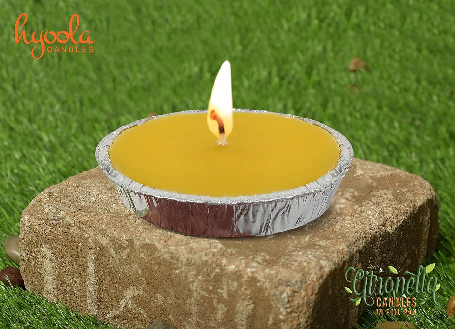 Hyoola Citronella Candles 3 Pack Outdoor Indoor