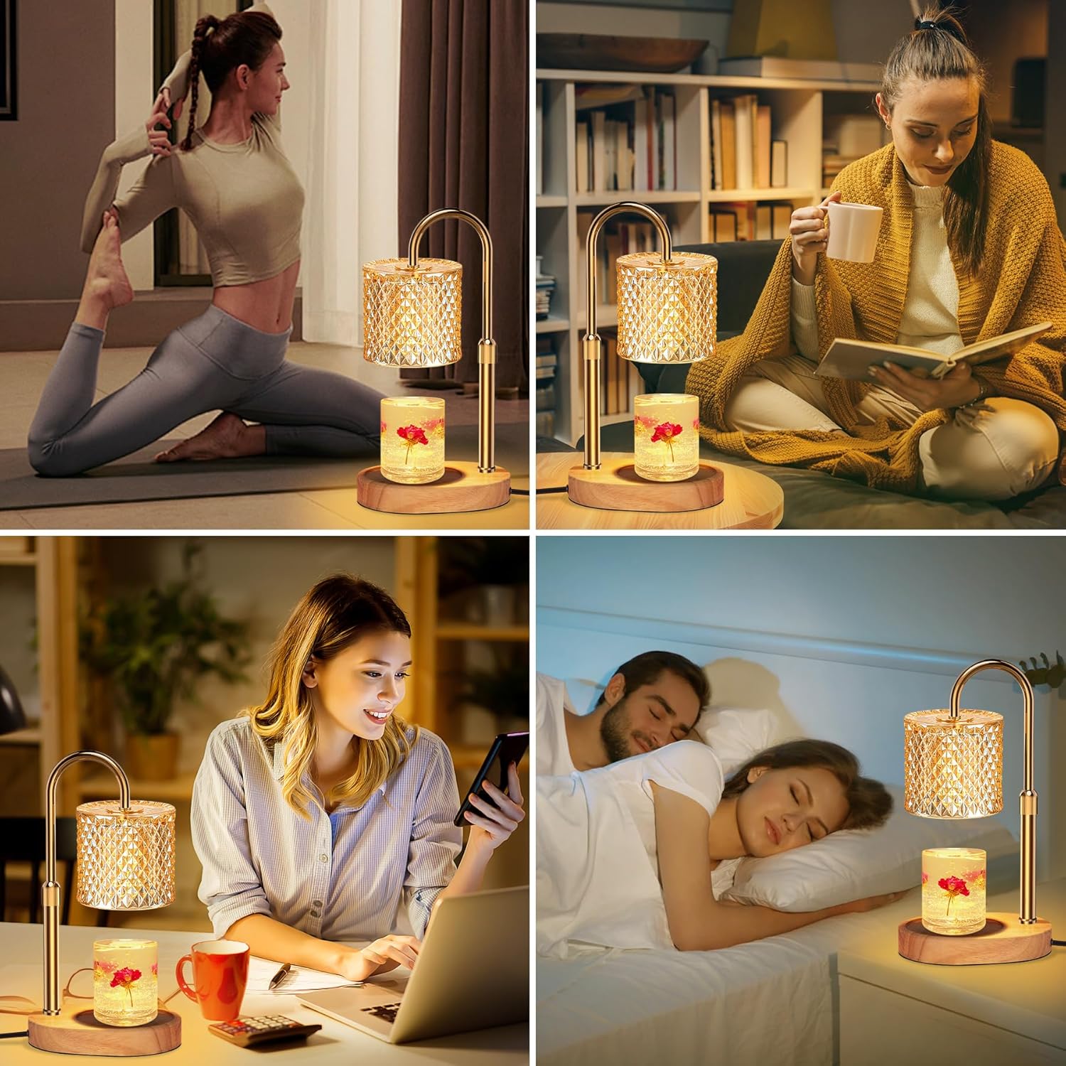 ZENLEA Candle Warmer Lamp with Timer and Dimmer