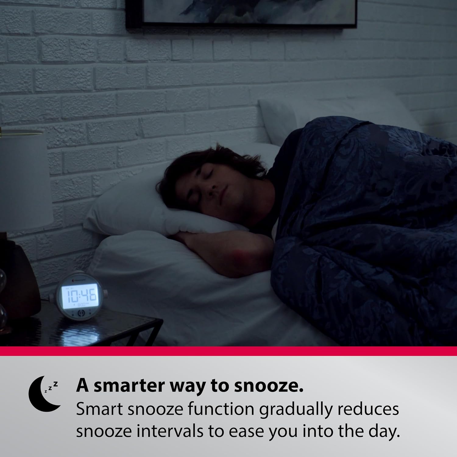 Bellman Symfon Vibrating Alarm Clock Pro with Bed Shaker