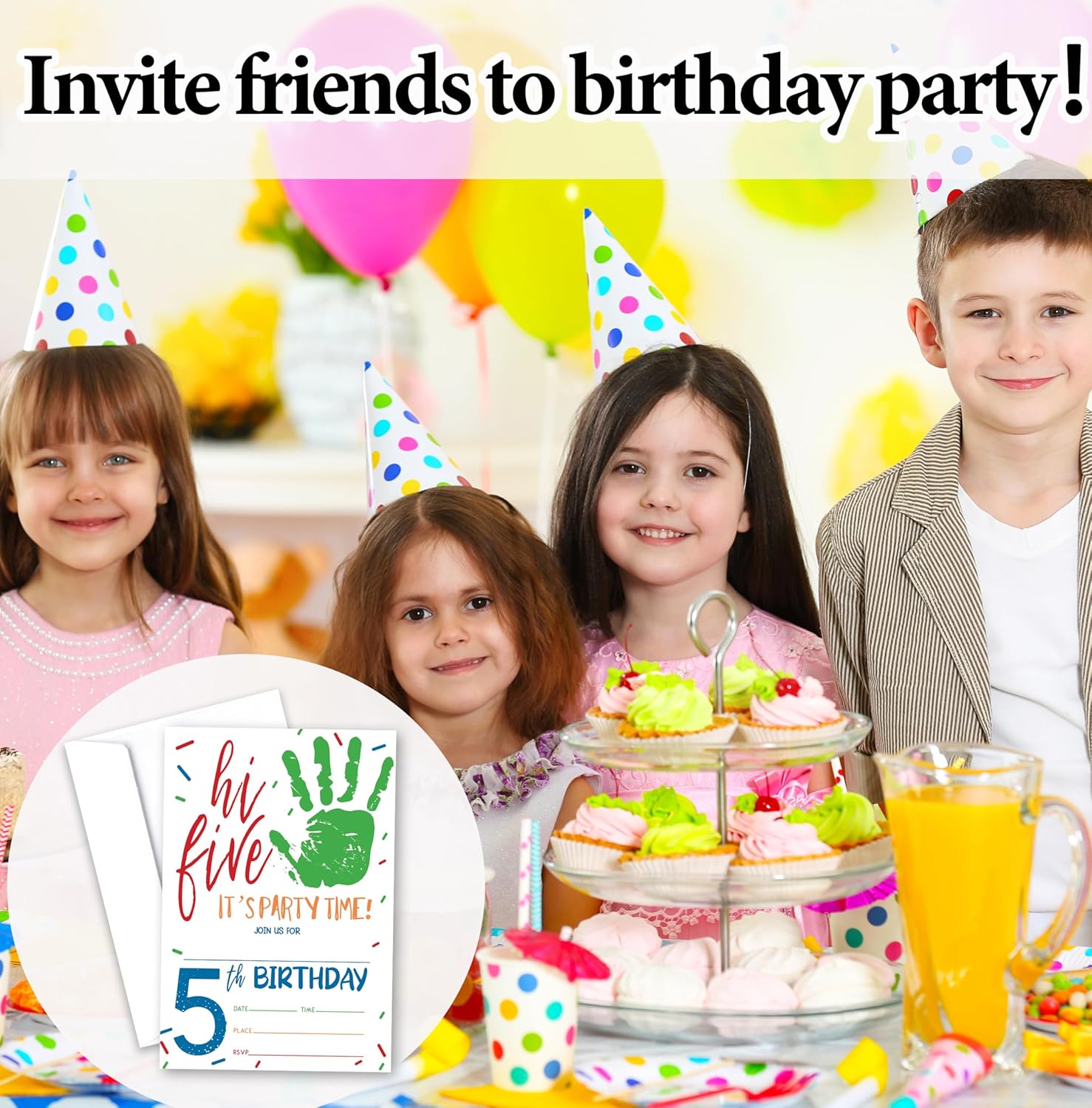 Hi Five Birthday Invitations For Kids - 06