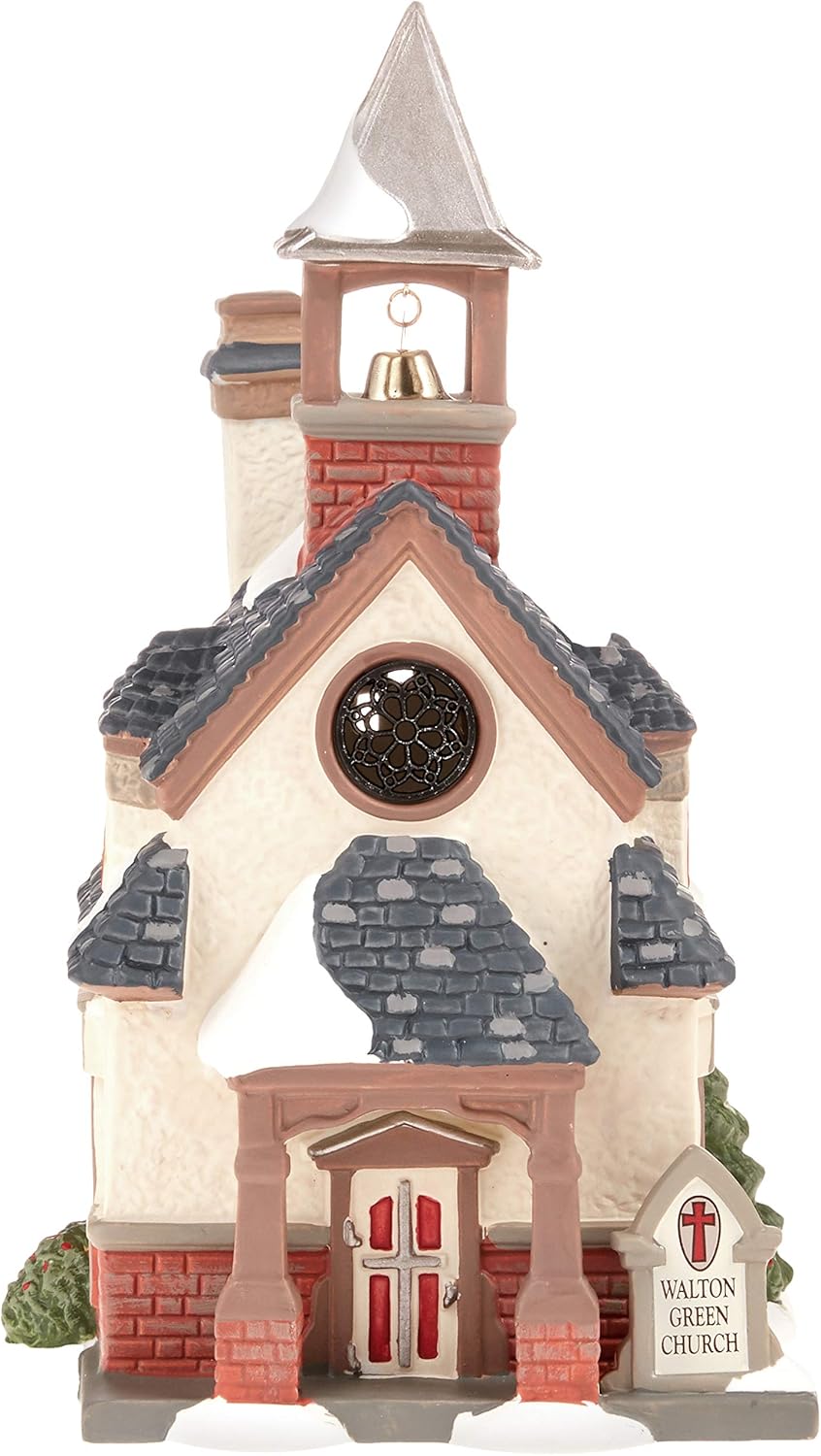 Department 56 New England Village Walton Green Church Light Building