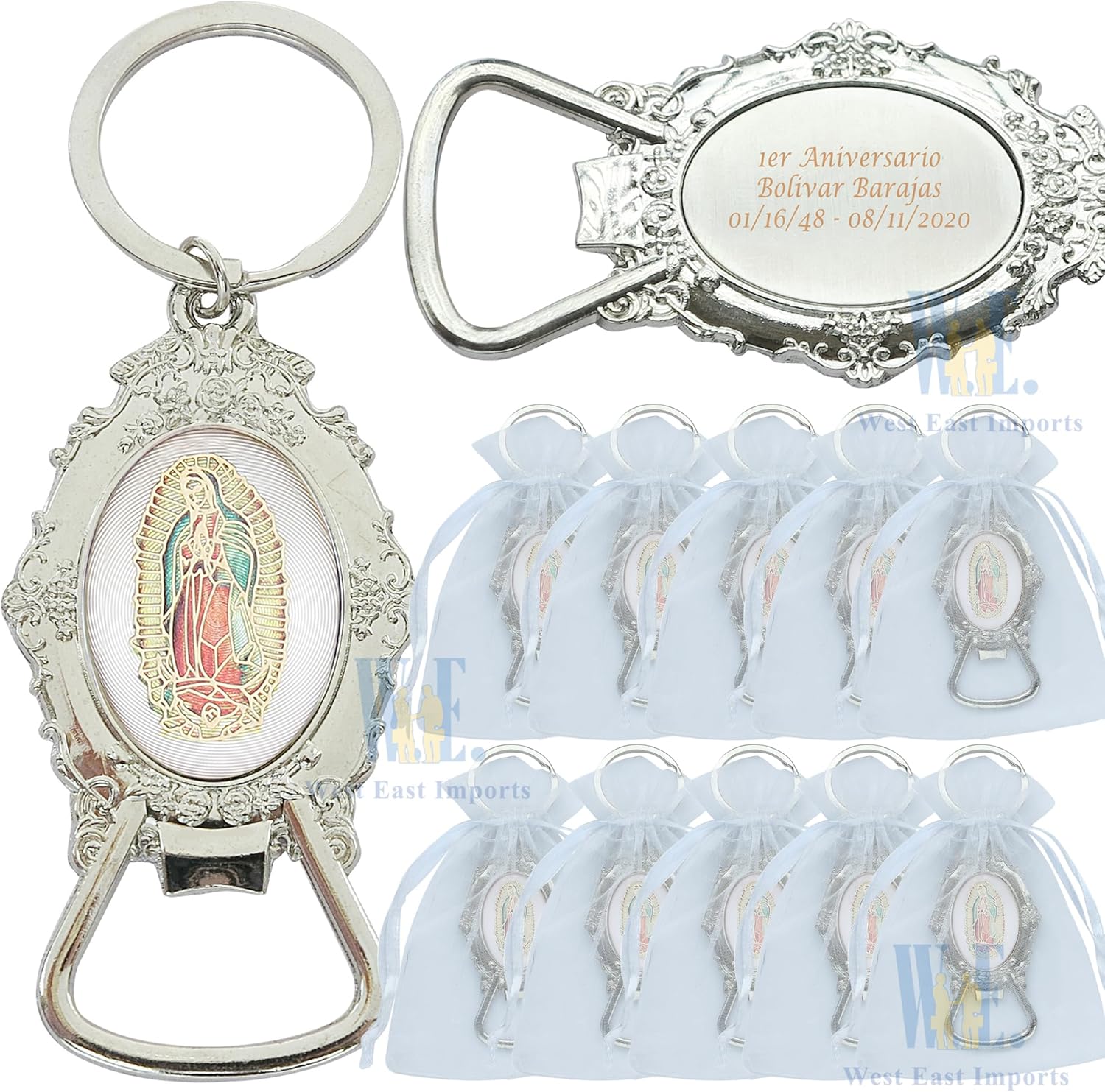 WE Personalized First Communion Keychain Favor 12 PCS