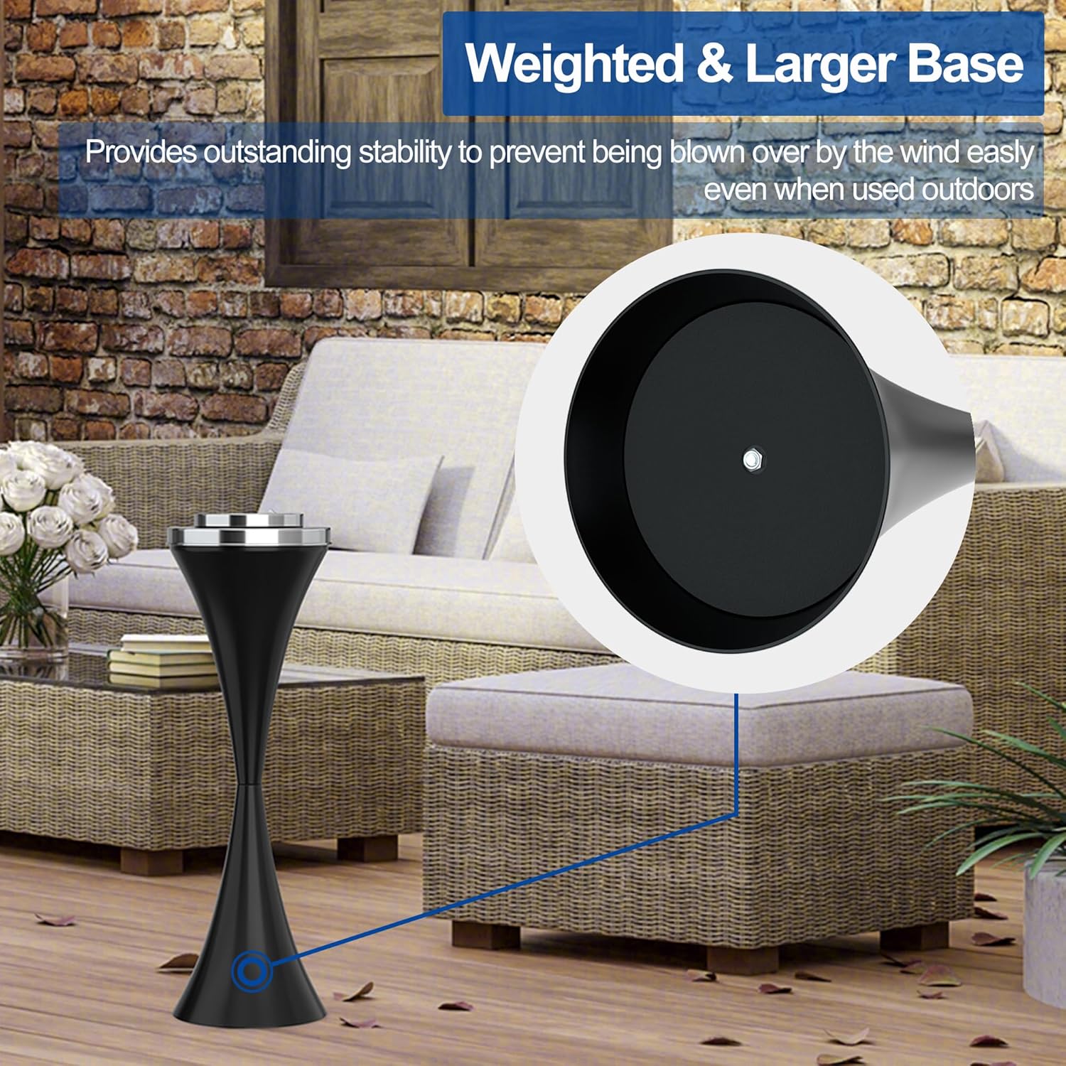 Reliancer Floor Standing Ashtray with Detachable Cigar Container