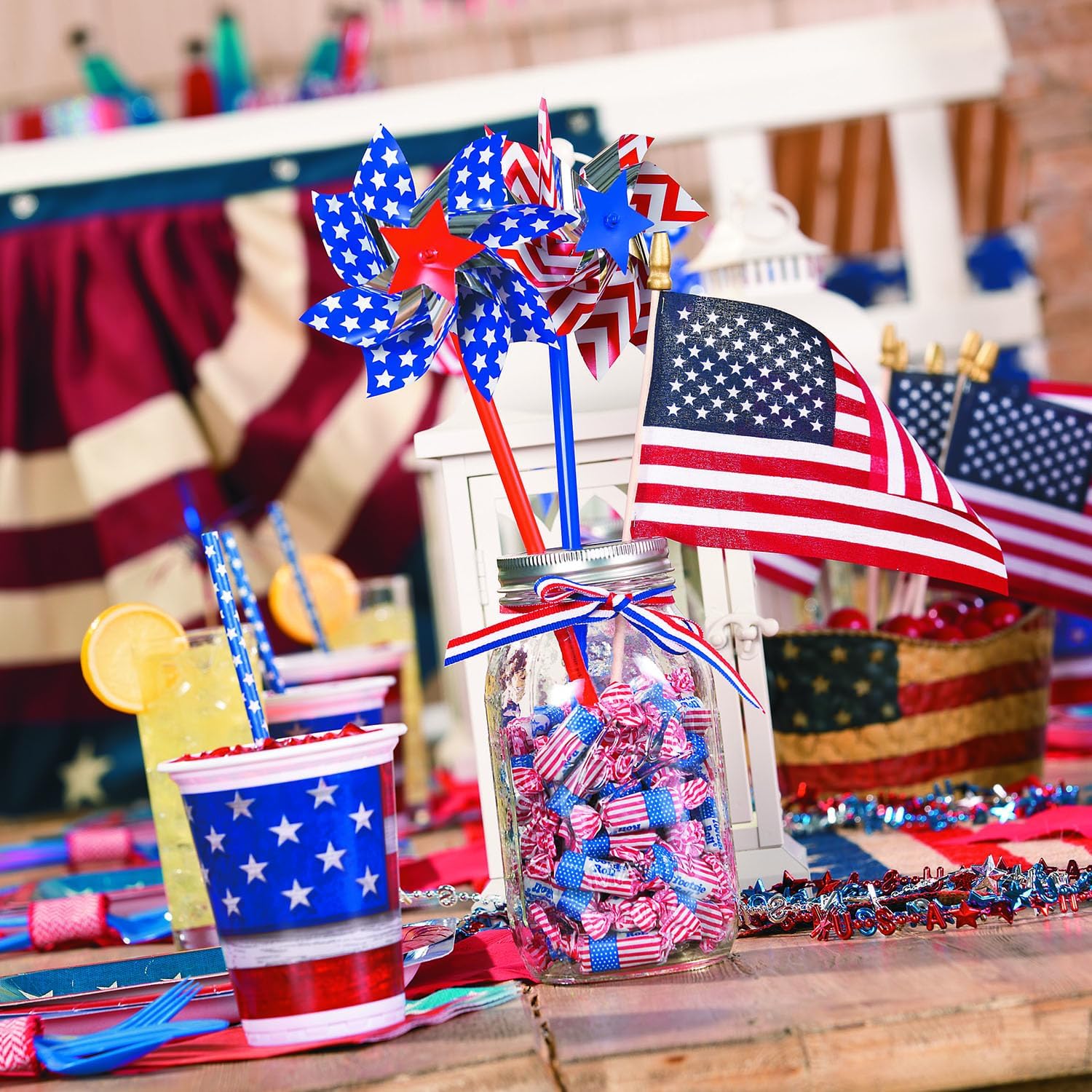 Fun Express Patriotic Pinwheels 36pk 11 Inch