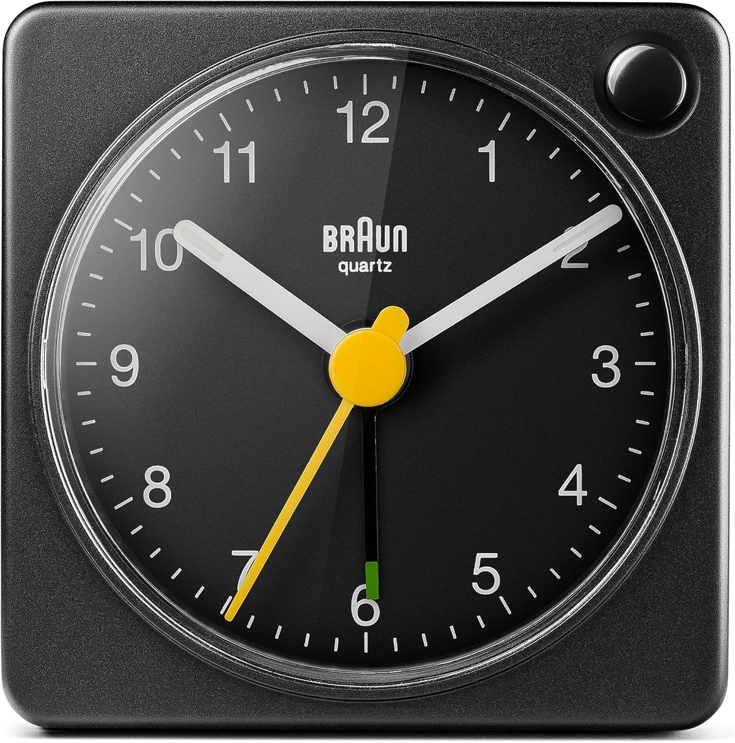 Braun Classic Travel Analogue Alarm Clock with Snooze and Light