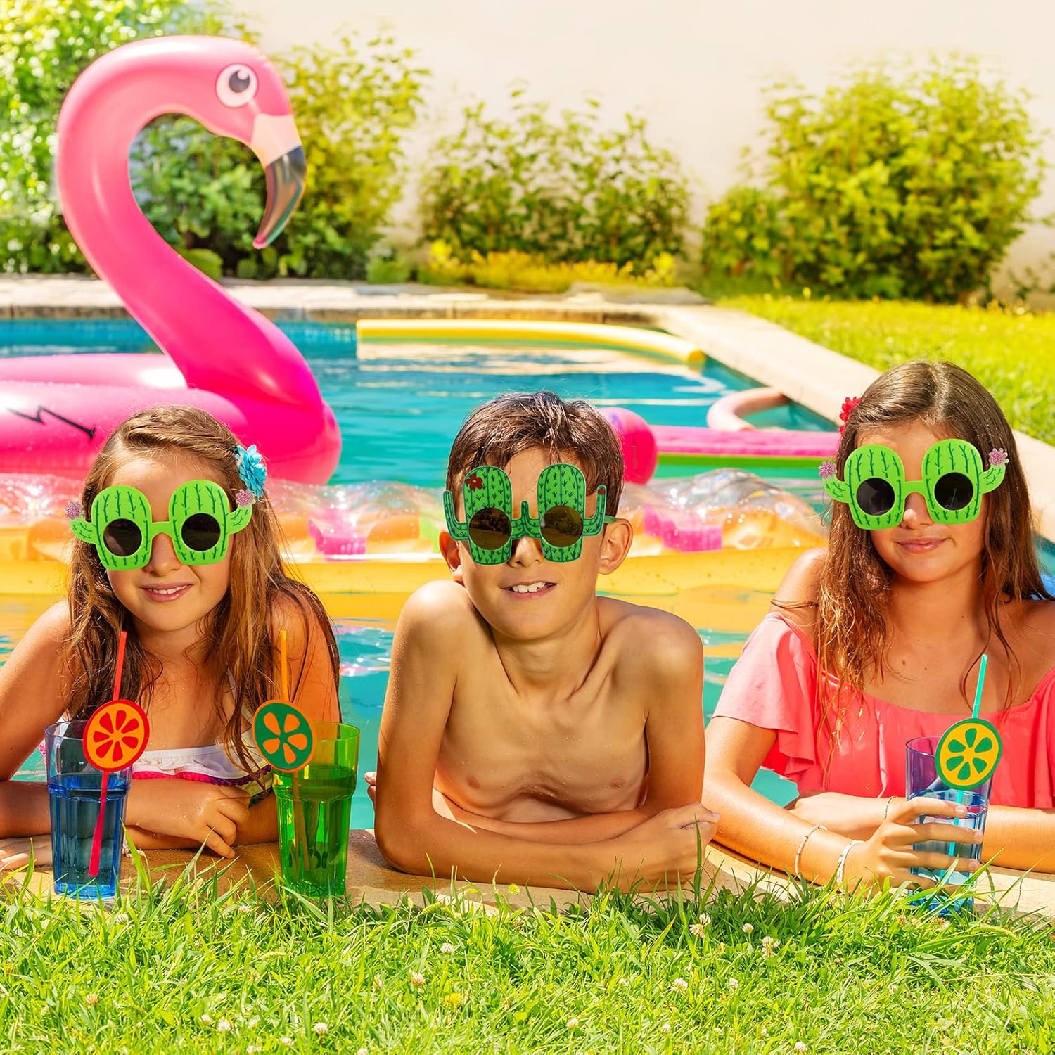 8 Pairs Cactus Mexican Theme Sunglasses for Fiesta Parties