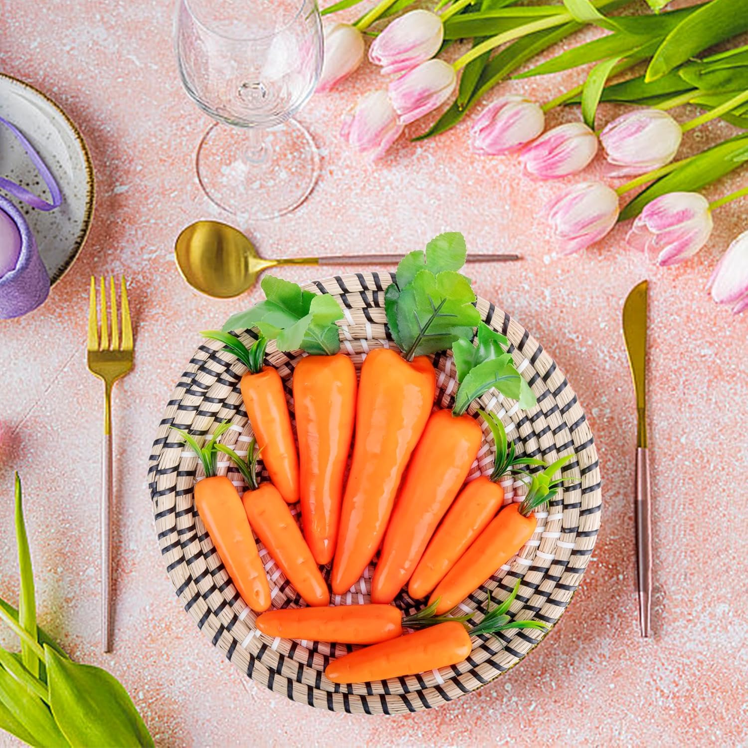 Wehhbtye 10PCS Artificial Carrots for Easter Decor